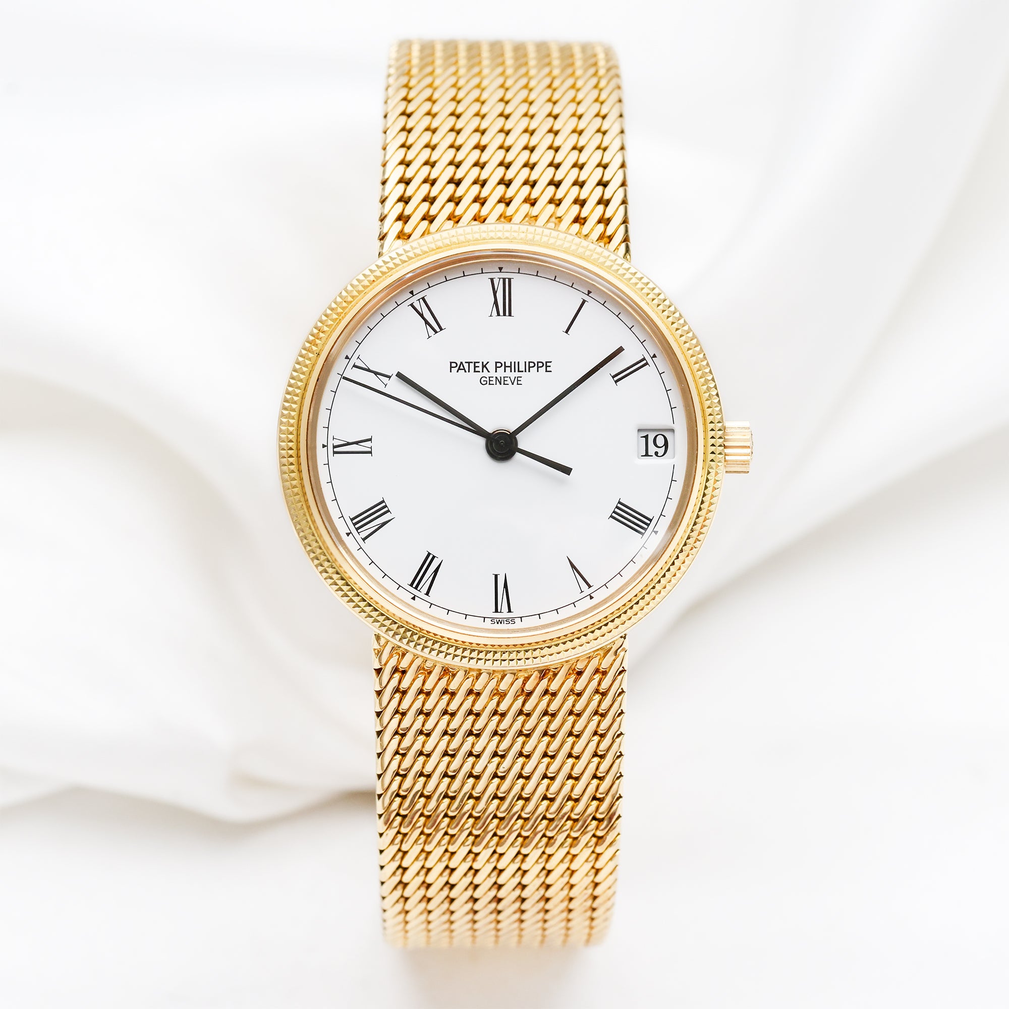 Patek Philippe Calatrava 18K Yellow Gold Second Hand Watch Collectors 1