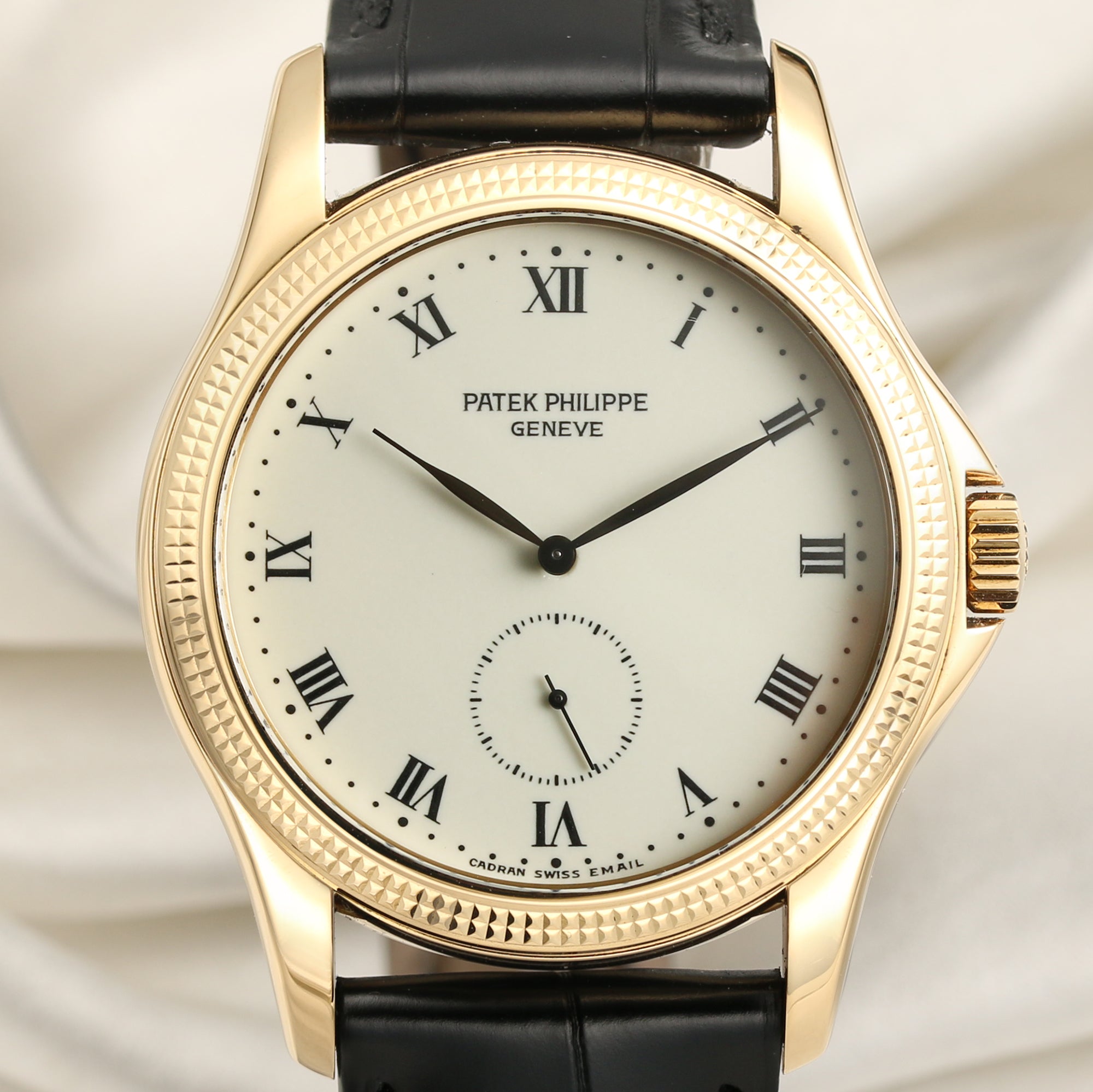Patek Philippe Calatrava 18K Yellow Gold Second Hand Watch Collectors 2