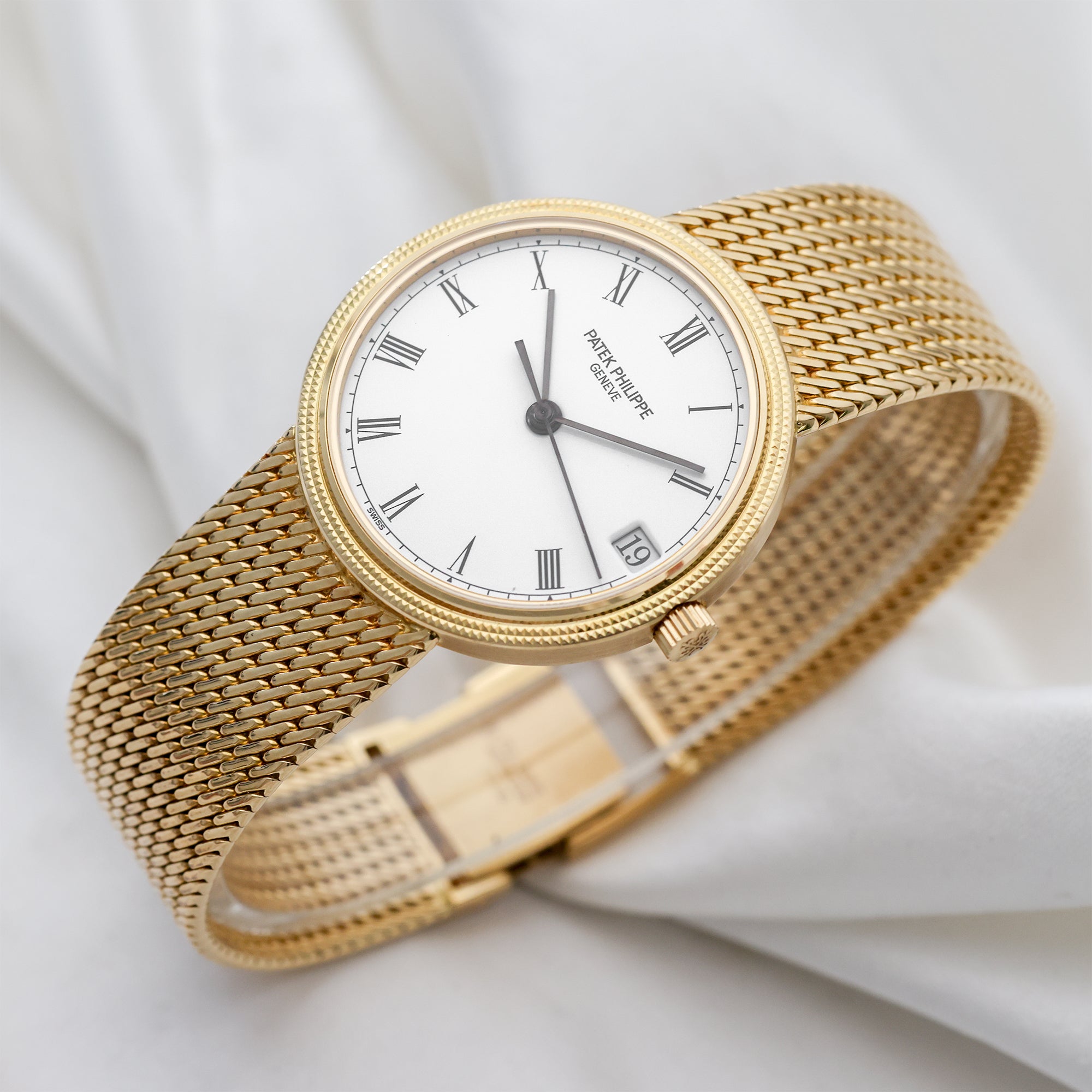 Patek Philippe Calatrava 18K Yellow Gold Second Hand Watch Collectors 3