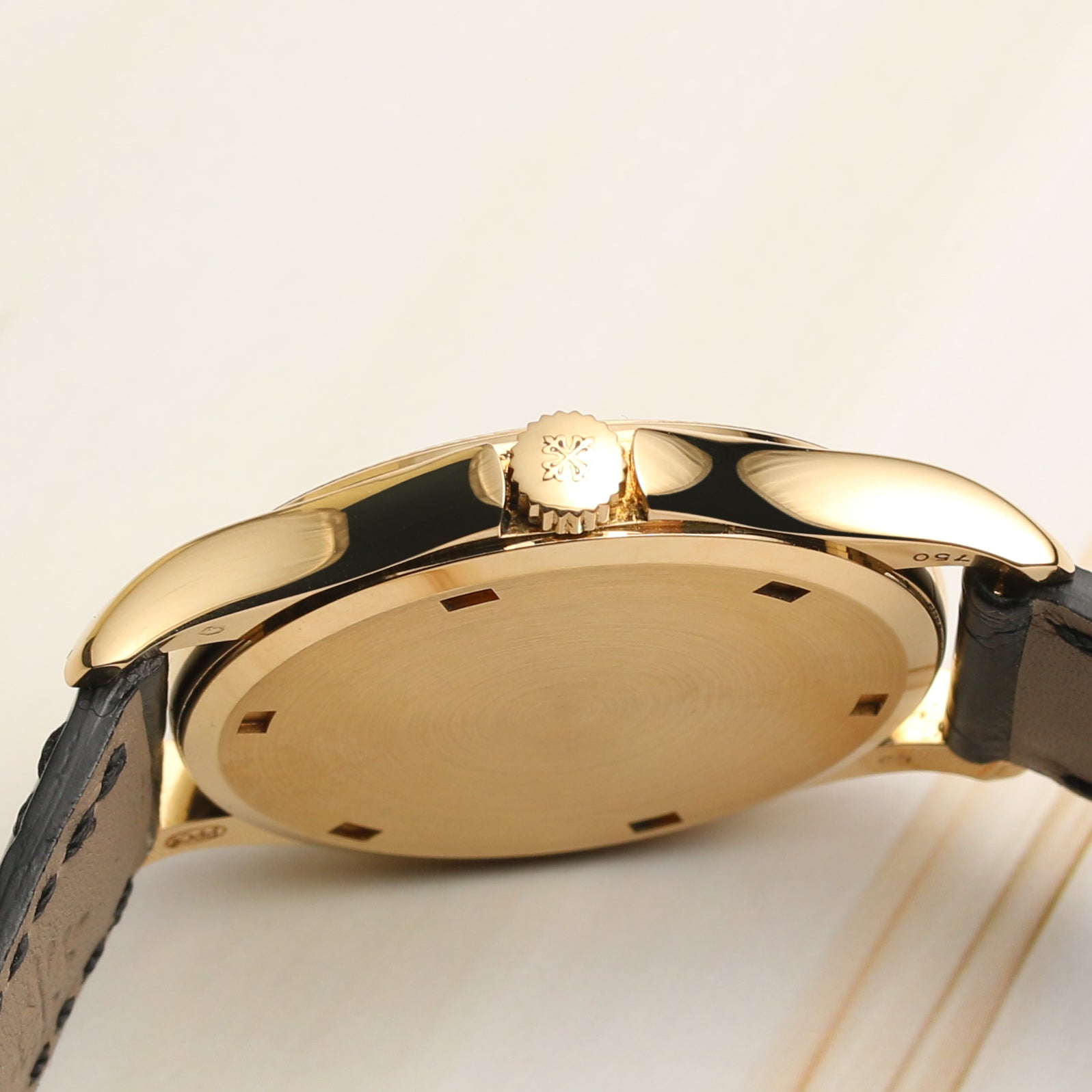 Patek Philippe Calatrava 18K Yellow Gold Second Hand Watch Collectors 4