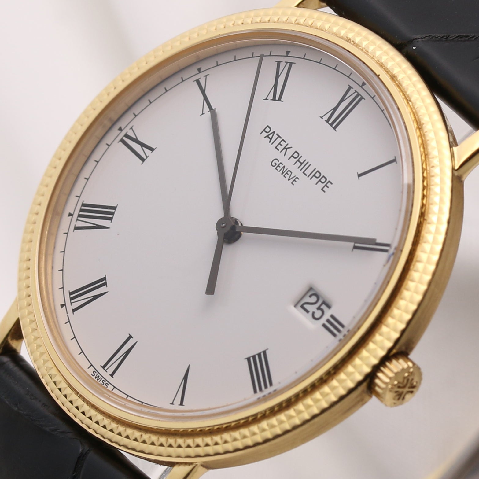 Patek Philippe Calatrava 3802 18K Yellow Gold Second Hand Watch Collectors 4