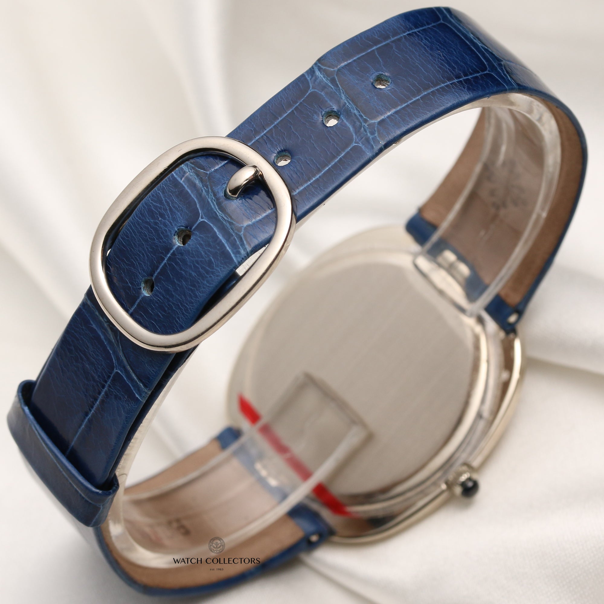 Patek Philippe Ellipse 18K White Gold Blue Dial Second Hand Watch Collectors 5