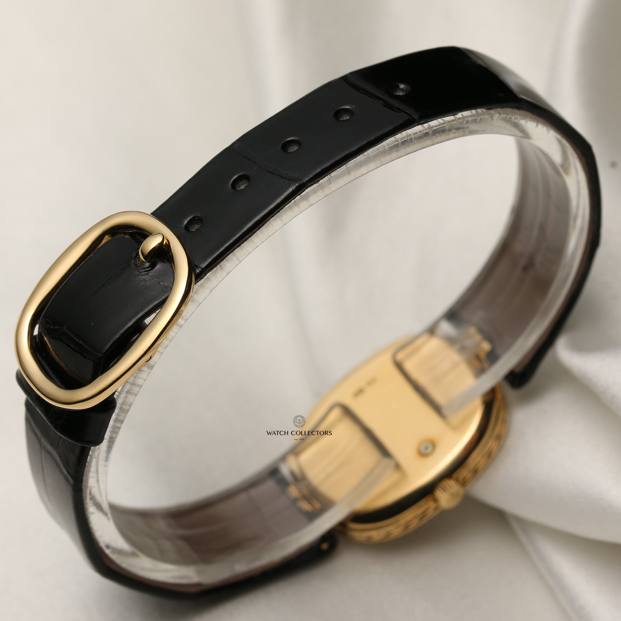 Patek Philippe Ellipse 18K Yellow Gold Diamonds Second Hand Watch Collectors 8