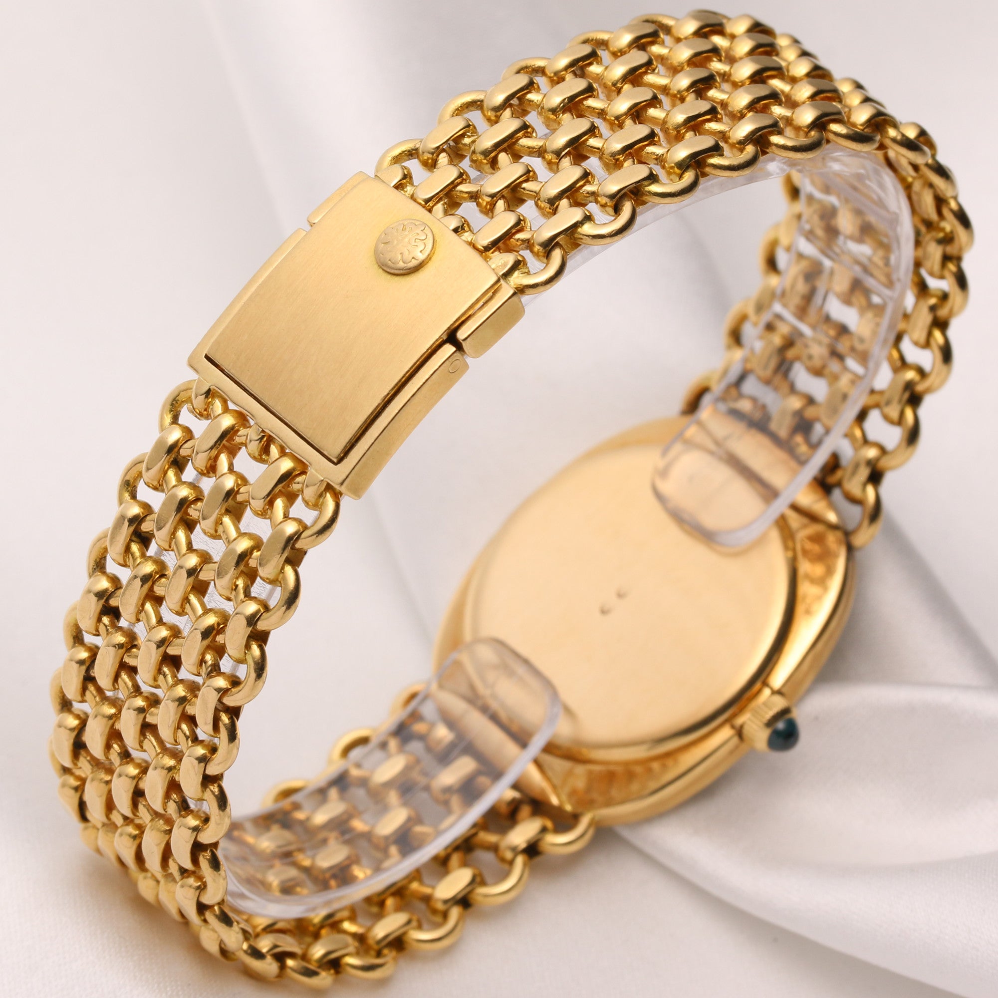 Patek Philippe Ellipse 3849 18K Yellow Gold Diamond Second Hand Watch Collectors 5