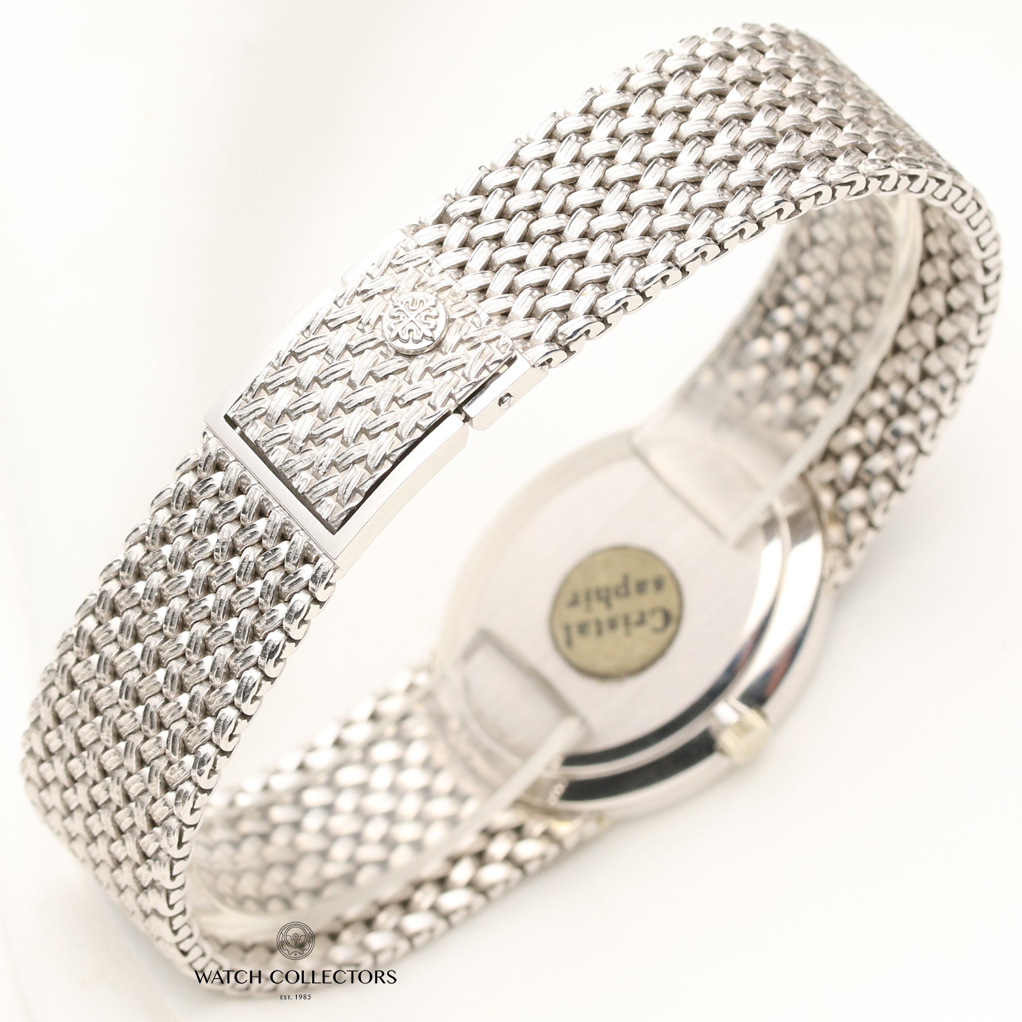 Patek Philippe Ellipse 4225 001 18K White Gold Blue Dial Second Hand Watch Collectors 5