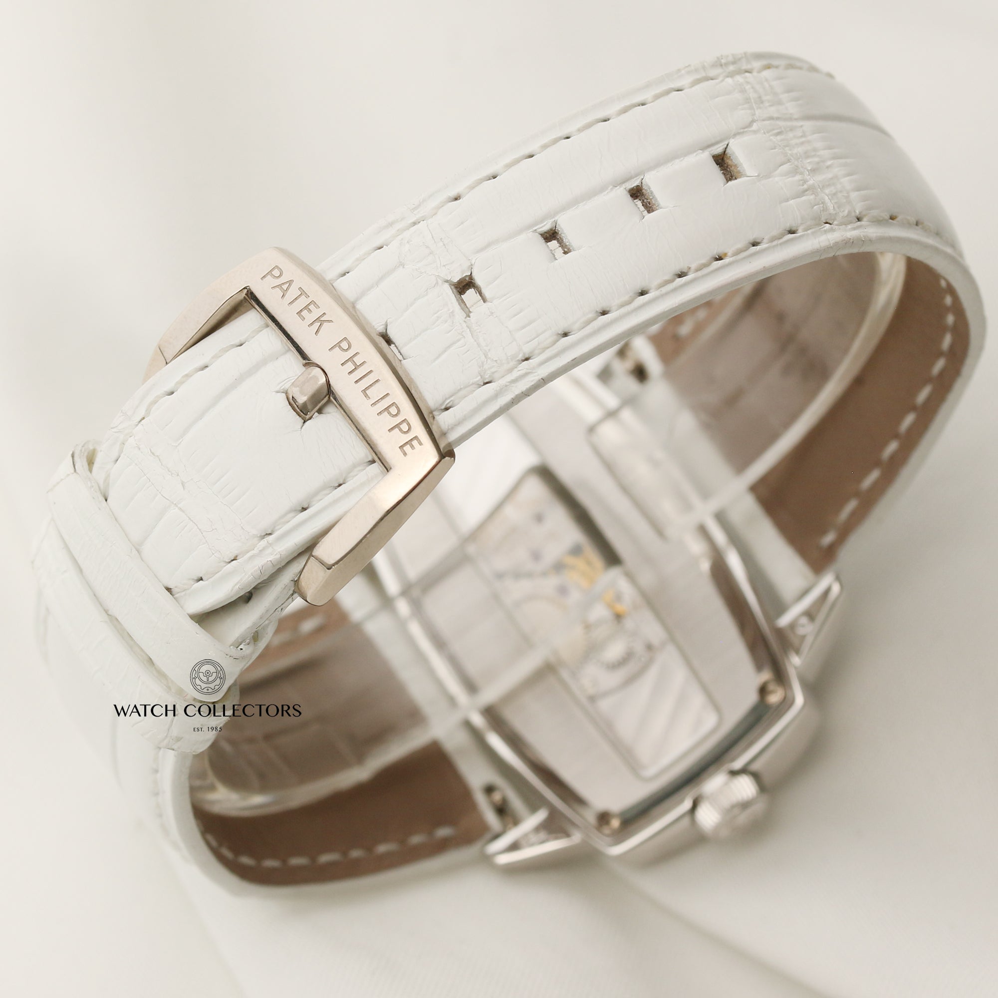 Patek Philippe Gemma 18K White Gold Diamond Second Hand Watch Collectors 5