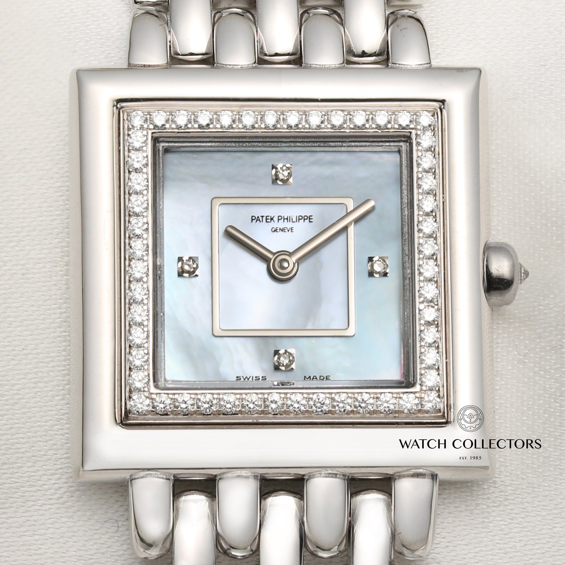 Patek Philippe Gondolo MOP Diamonds 18K White Gold Second Hand Watch Collectors 2