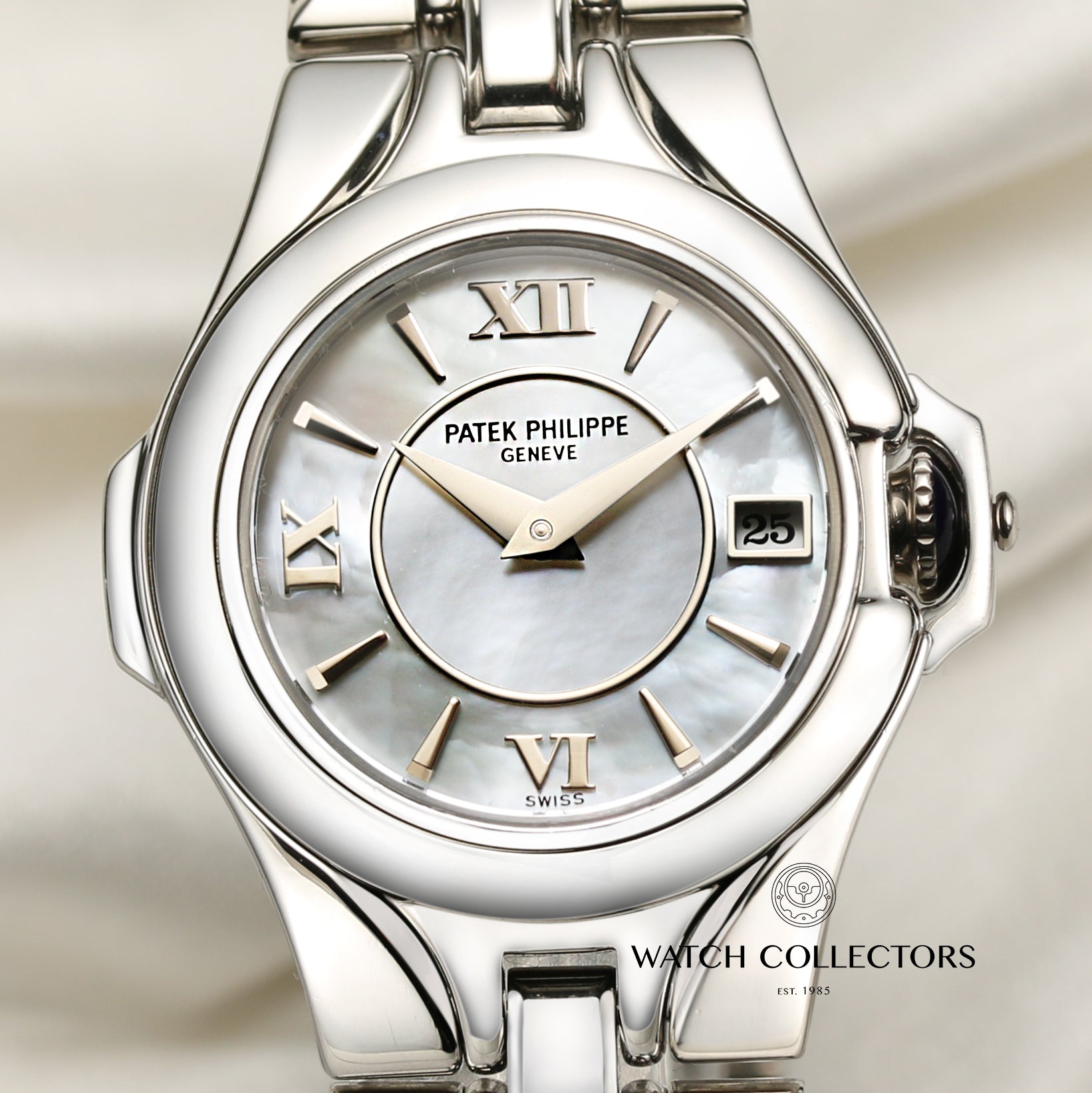 Patek Philippe Lady 18K White Gold Second Hand Watch Collectors 2