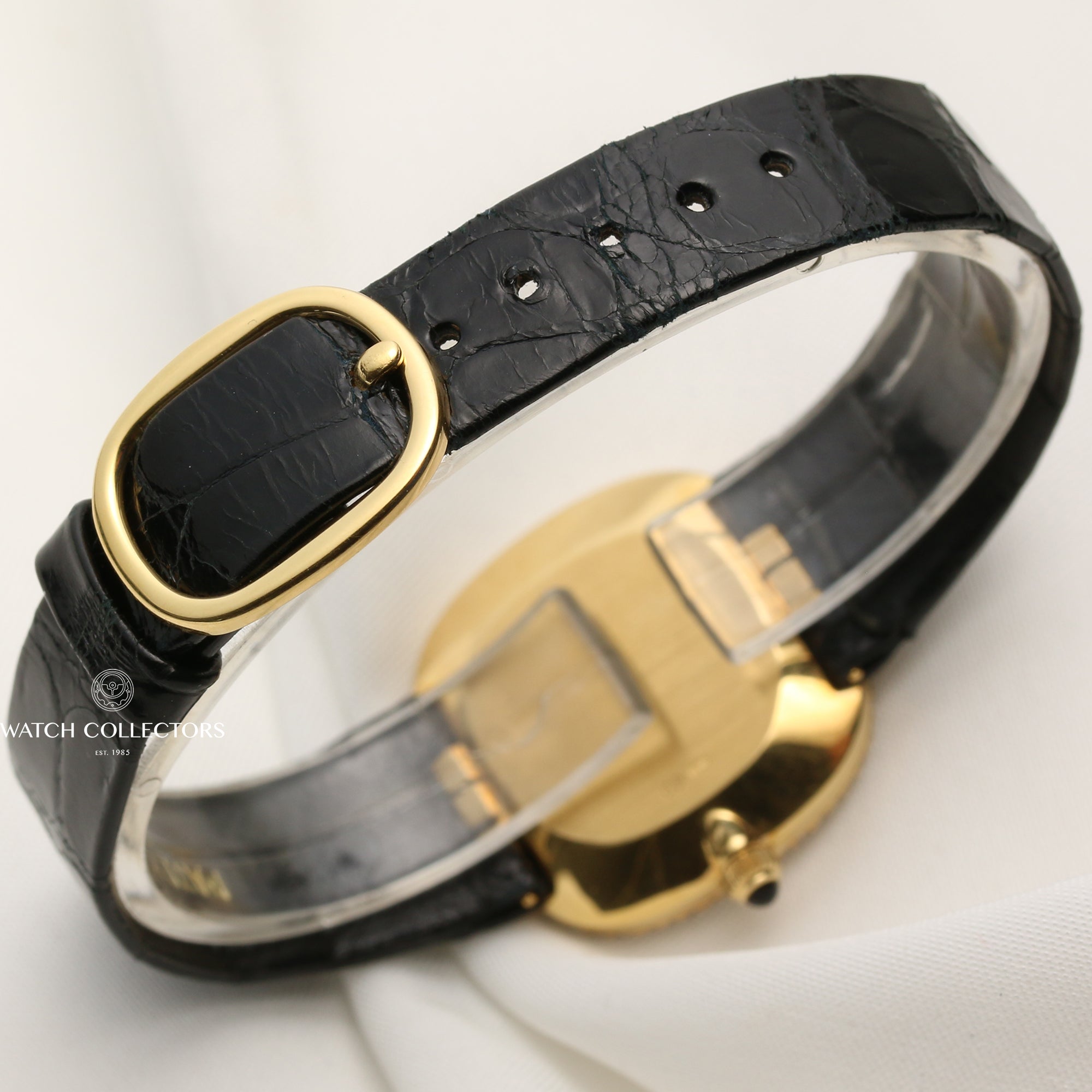 Patek Philippe Lady 4312 Onyx Dial Diamond Bezel 18k Yellow Gold Second Hand Watch Collectors 5