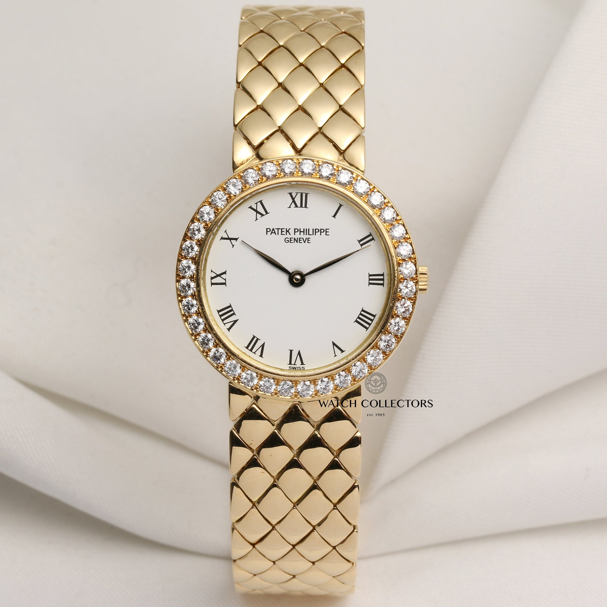 Patek-Philippe-Lady-Calatrava-18K-Yellow-Gold-Second-Hand-Watch-Collectors-1