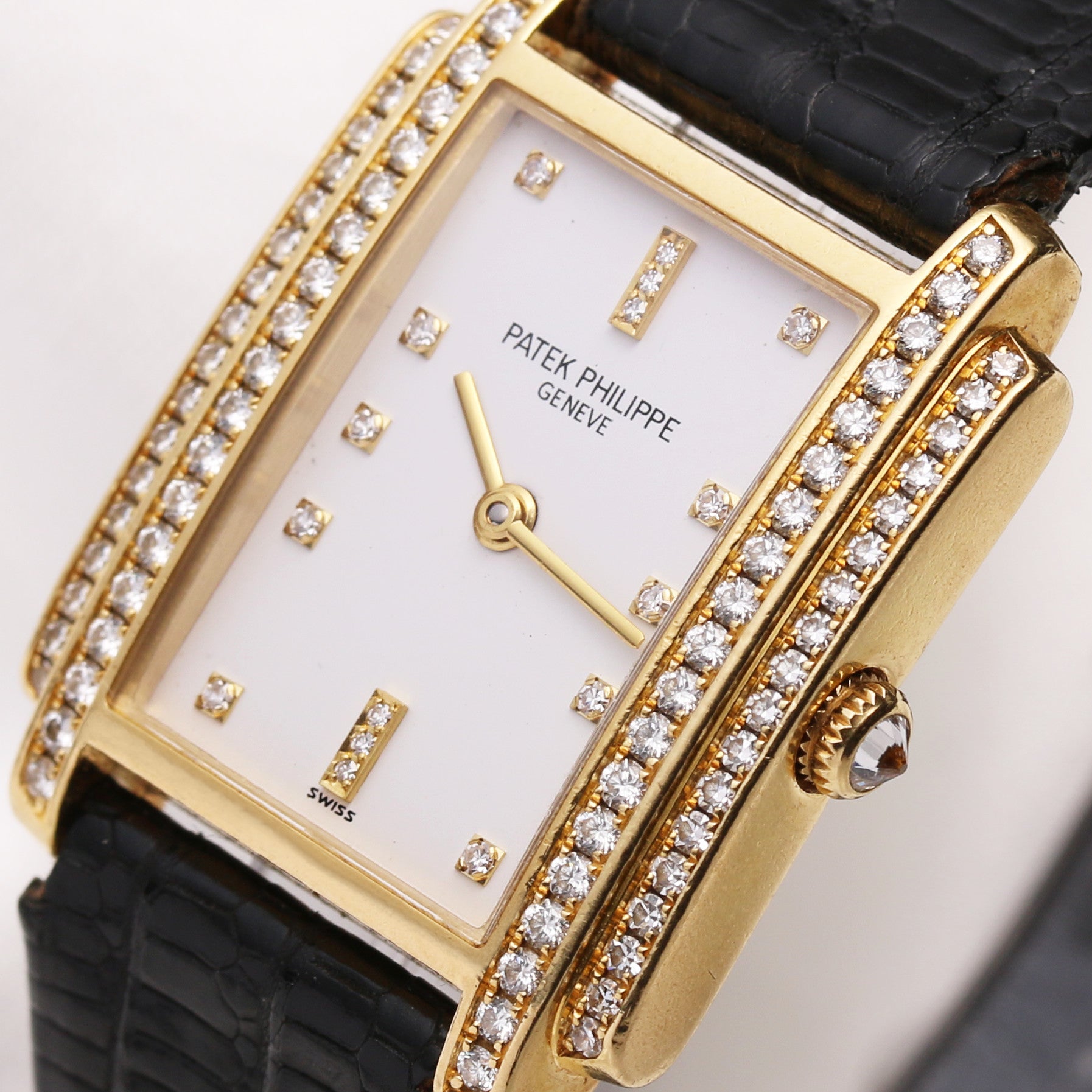 Patek Philippe Lady Gondolo 4825J 18K Yellow Gold Diamond Second Hand Watch Collectors 4