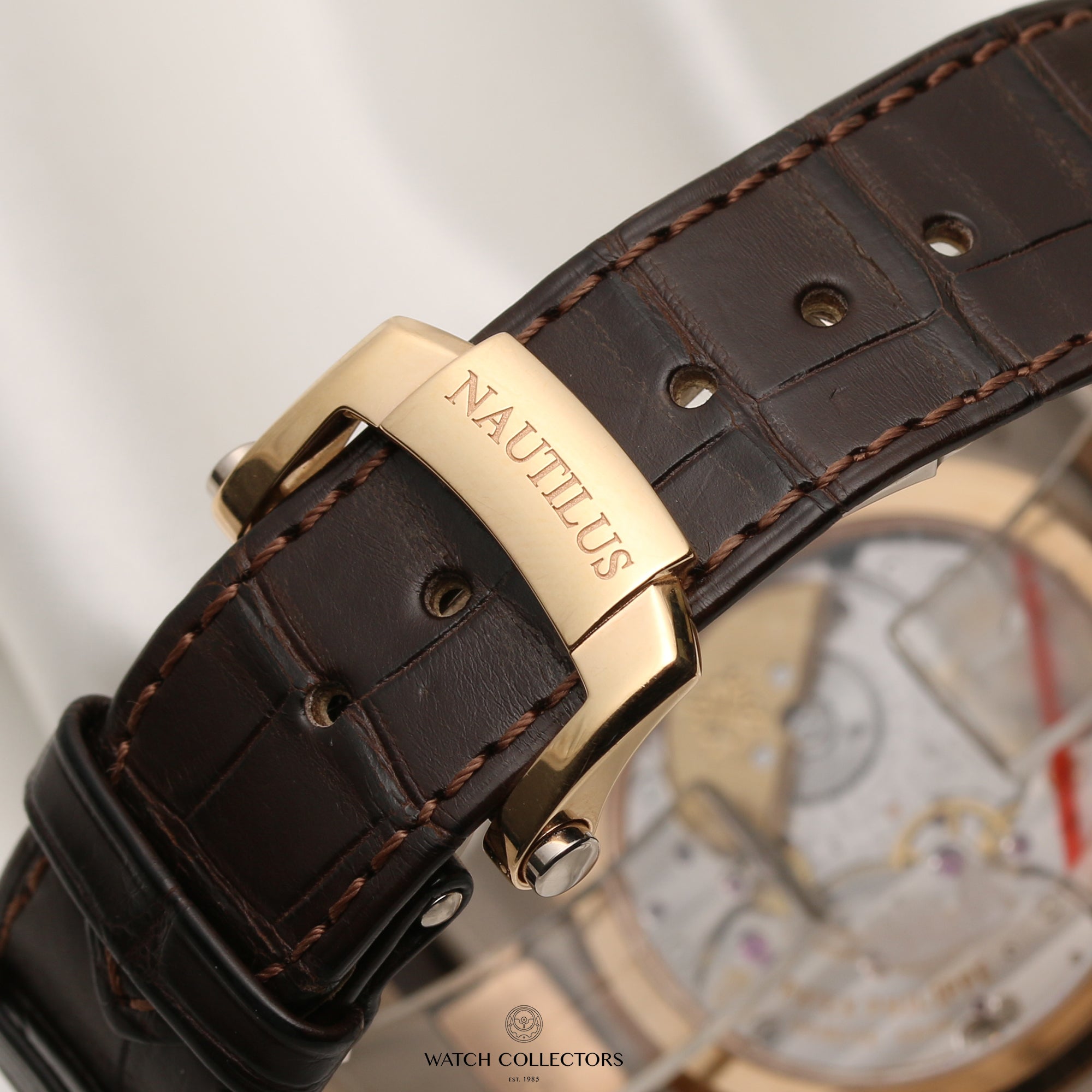 Patek Philippe Nautilus 5712GR-001 18K Rose & White Gold Second Hand Watch Collectors 10