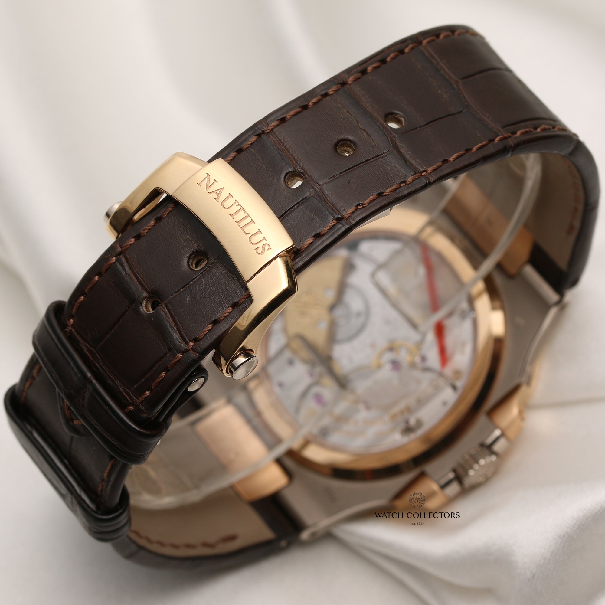 Patek Philippe Nautilus 5712GR-001 18K Rose & White Gold Second Hand Watch Collectors 7