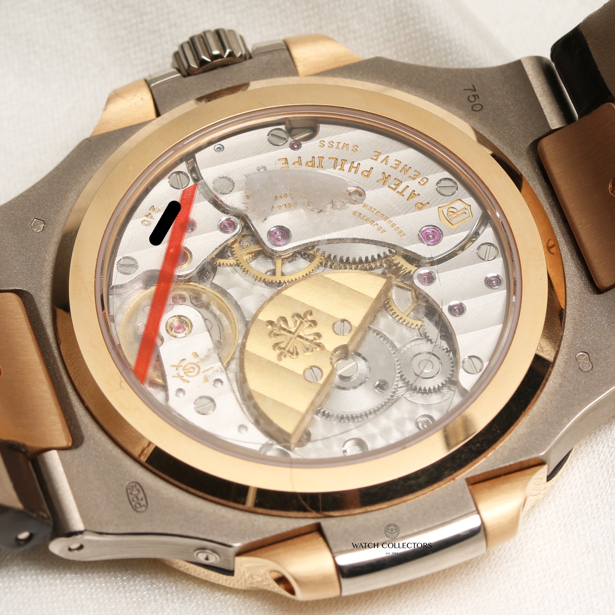 Patek Philippe Nautilus 5712GR-001 18K Rose & White Gold Second Hand Watch Collectors 8