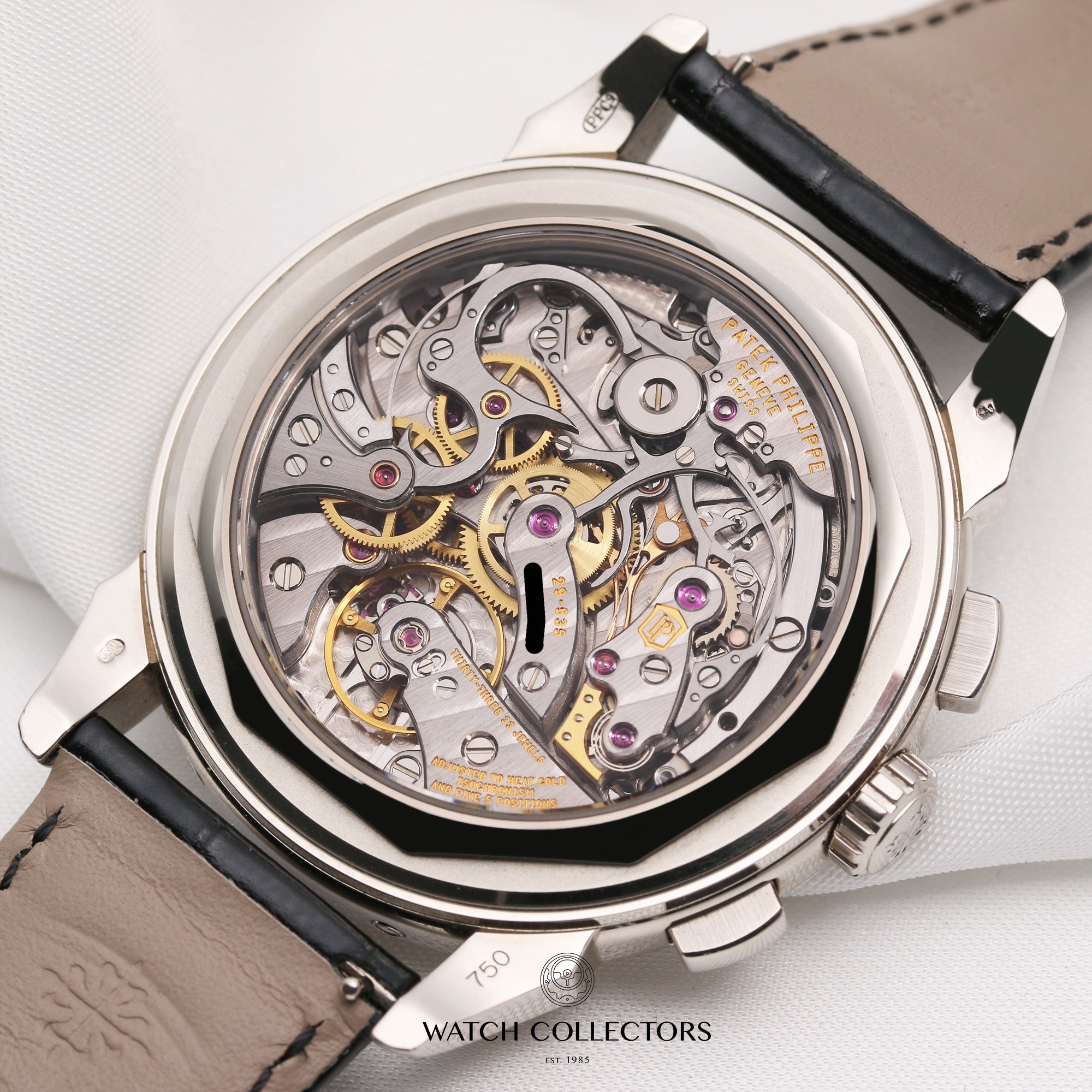 Patek-Philippe-Perpetual-Calendar-5270G-Silver-Dial-18K-White-Gold-Second-Hand-Watch-Collectors-9