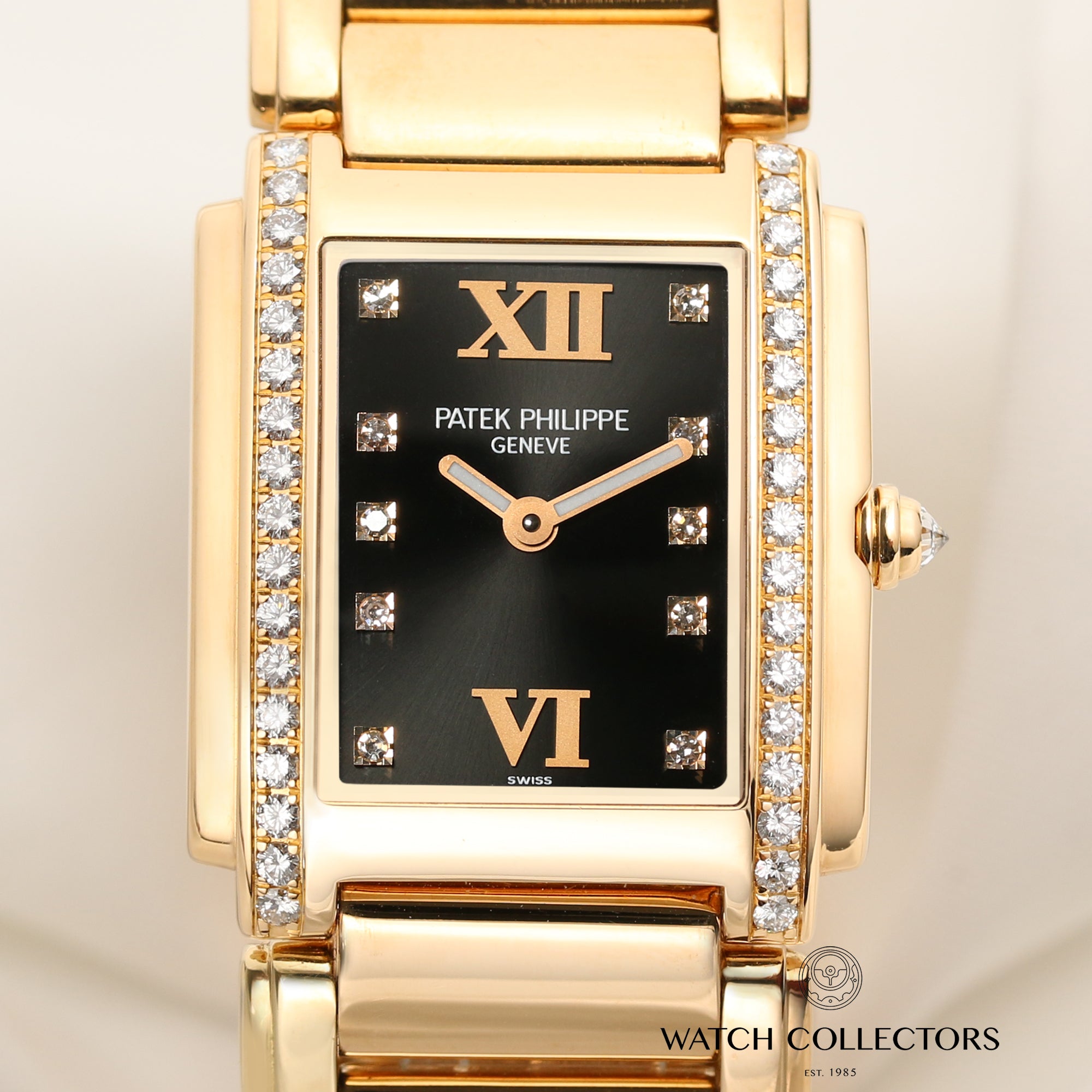 Patek Philippe Twenty-4 4910 11R-010 Diamond 18K Rose Gold Second Hand Watch Collectors 2