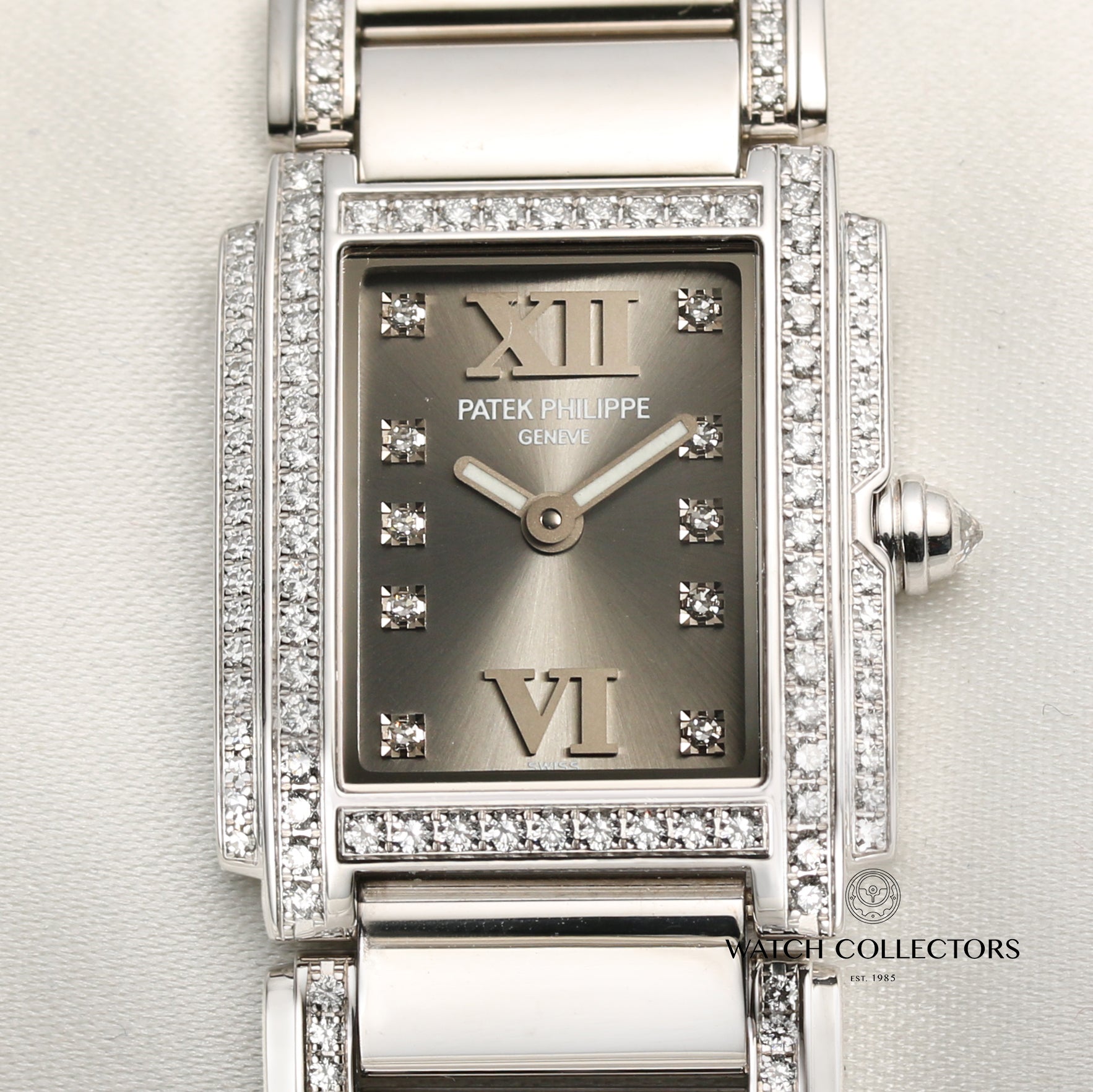 Patek Philippe Twenty-Four 4908 18K White Gold Diamonds Second Hand Watch Collectors 2