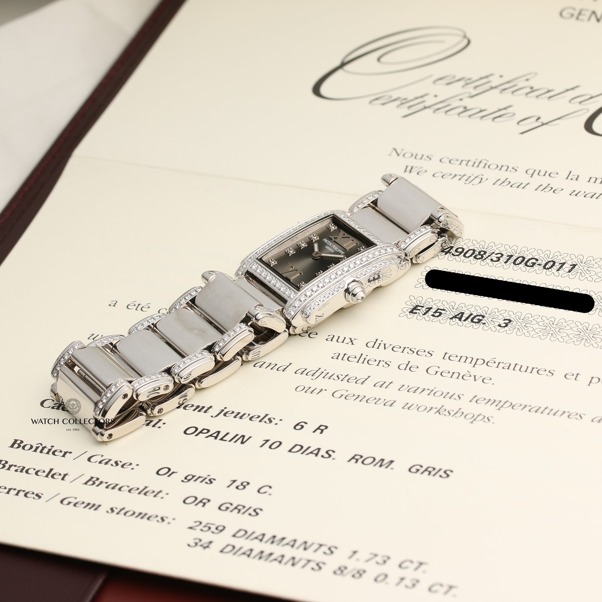 Patek Philippe Twenty-Four 4908 18K White Gold Diamonds Second Hand Watch Collectors 9
