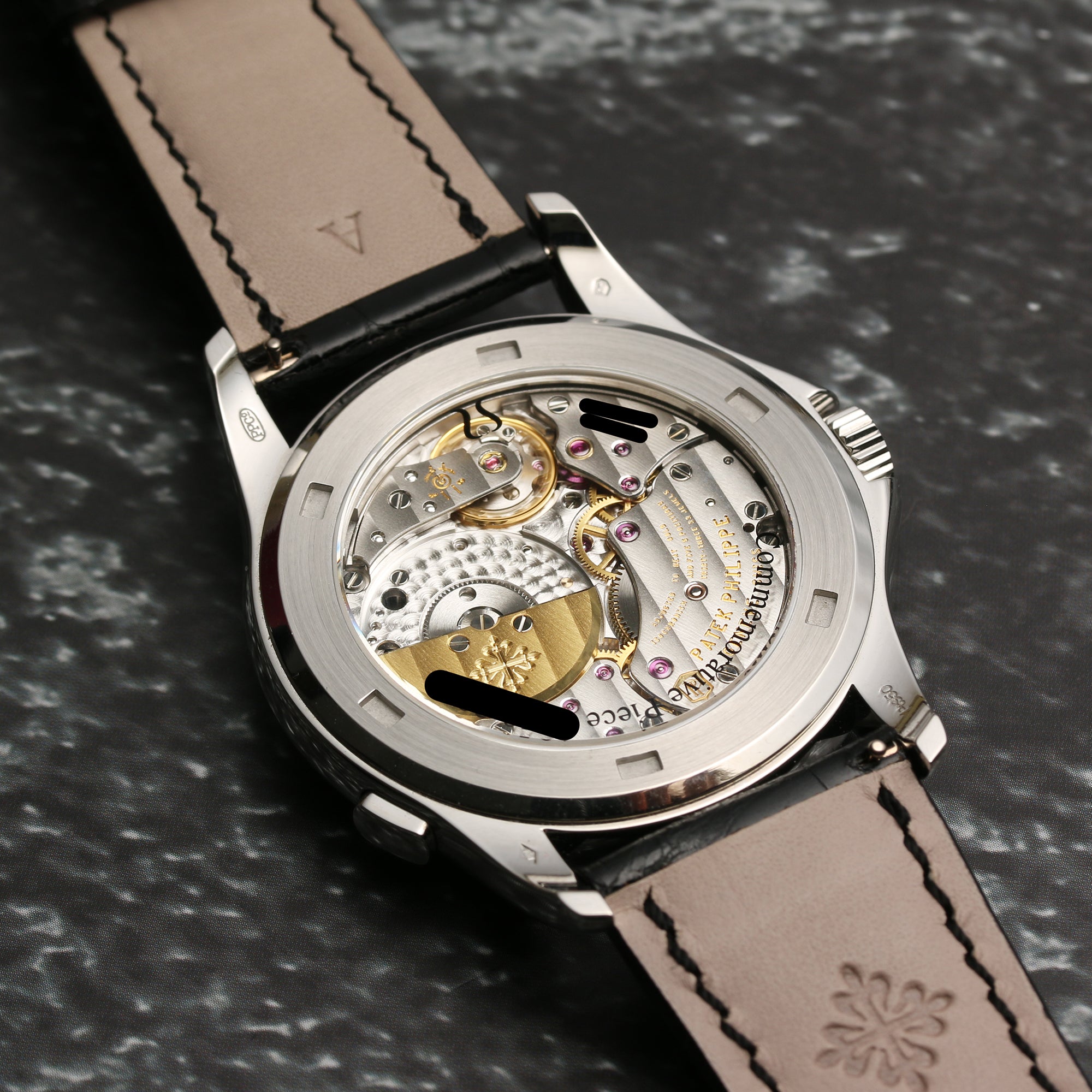 Patek Philippe World Time 18K White Gold Second Hand Watch Collectors 6.5