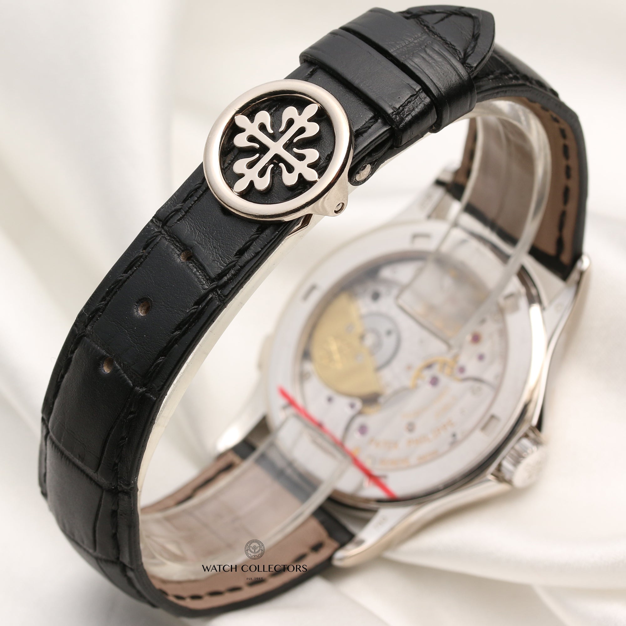 Patek Philippe World Time 18K White Gold Second Hand Watch Collectors 6