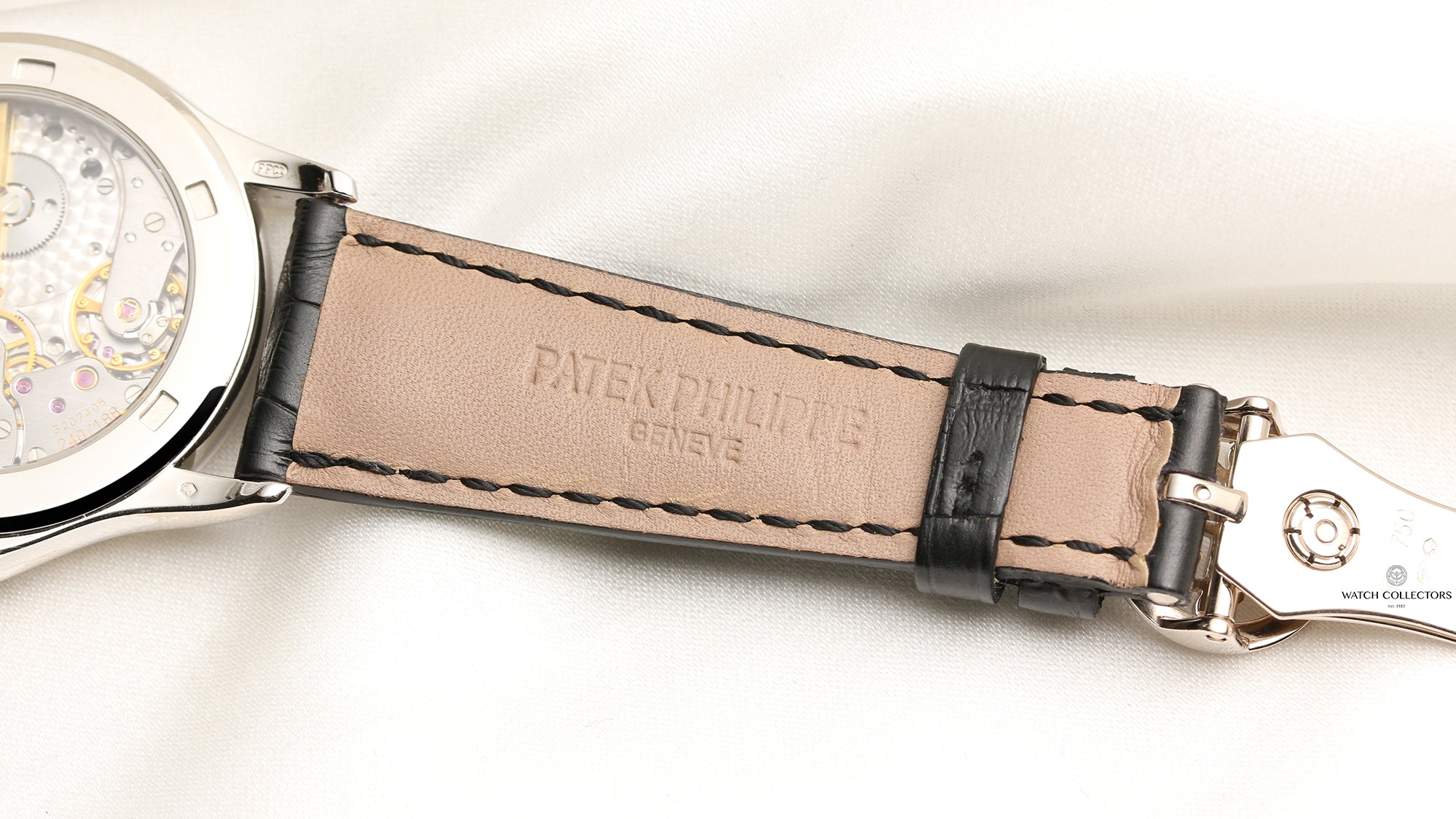 Patek Philippe World Time 18K White Gold Second Hand Watch Collectors 8