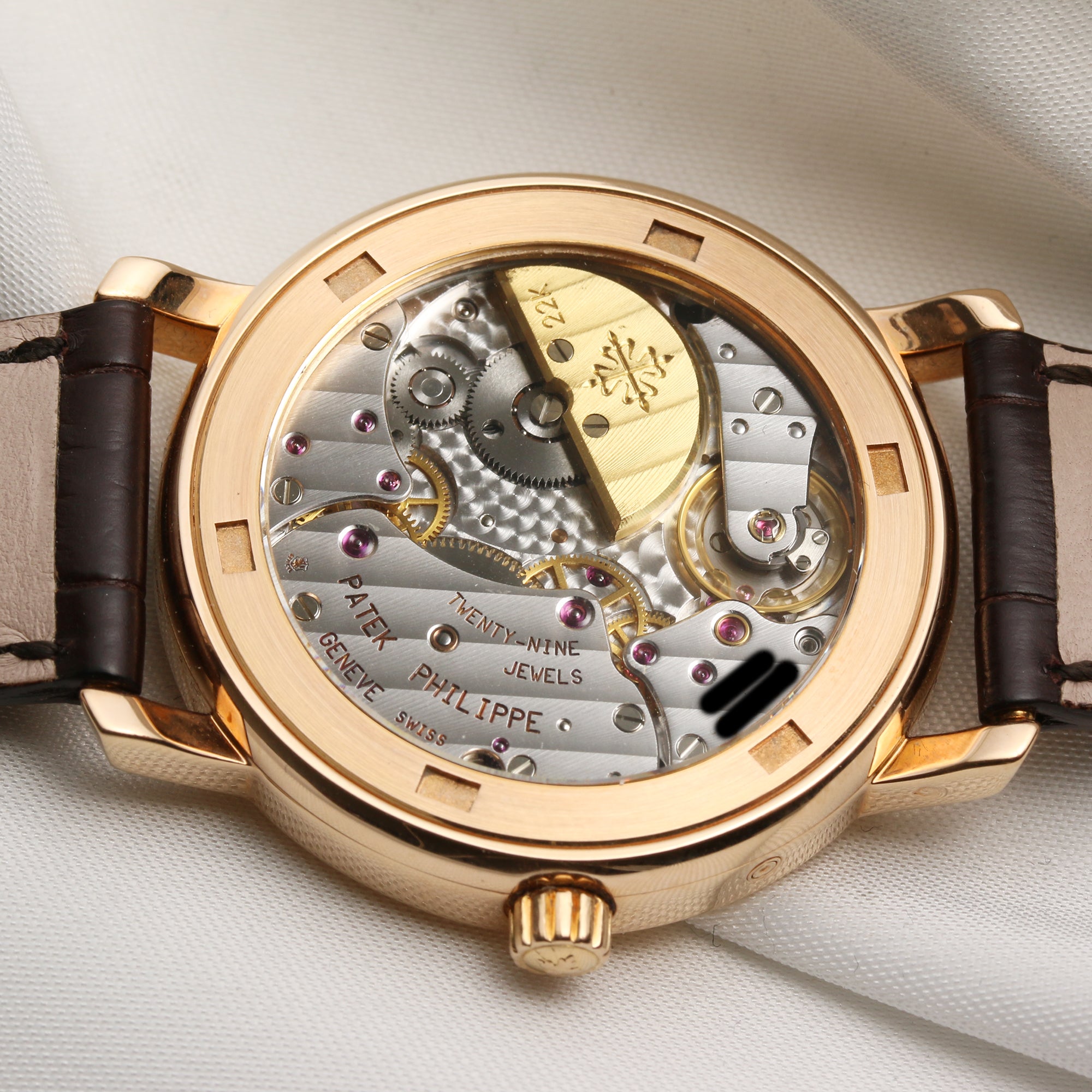 Patek Phillipe Moonphase Power Reserve 5055R 18K Rose Gold Second Hand Watch Collectors 8