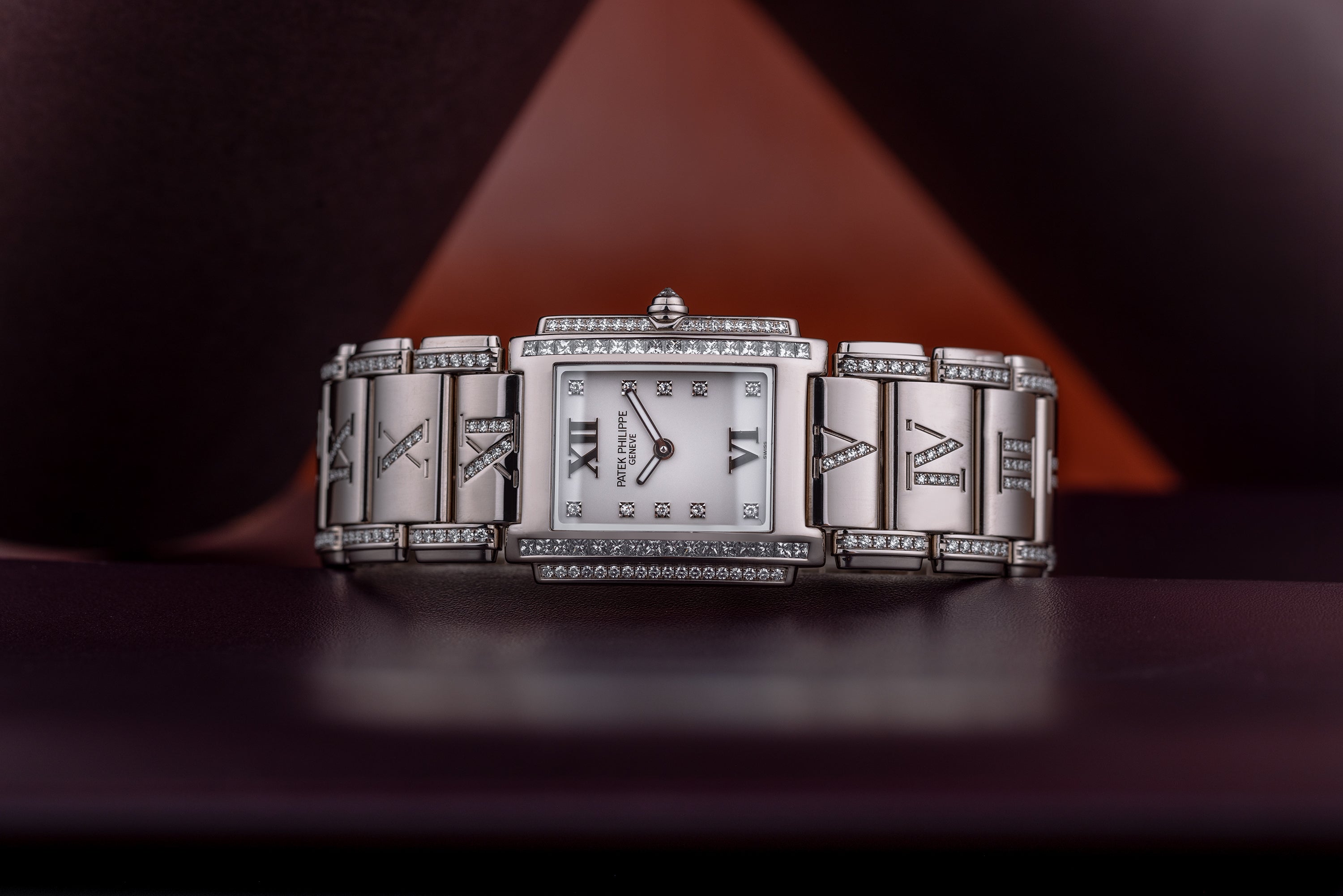 Rare Patek Philippe Twenty-4 | REF. 4910/41G-011 | 18k White Gold | Diamond Dial, Bezel & Bracelet