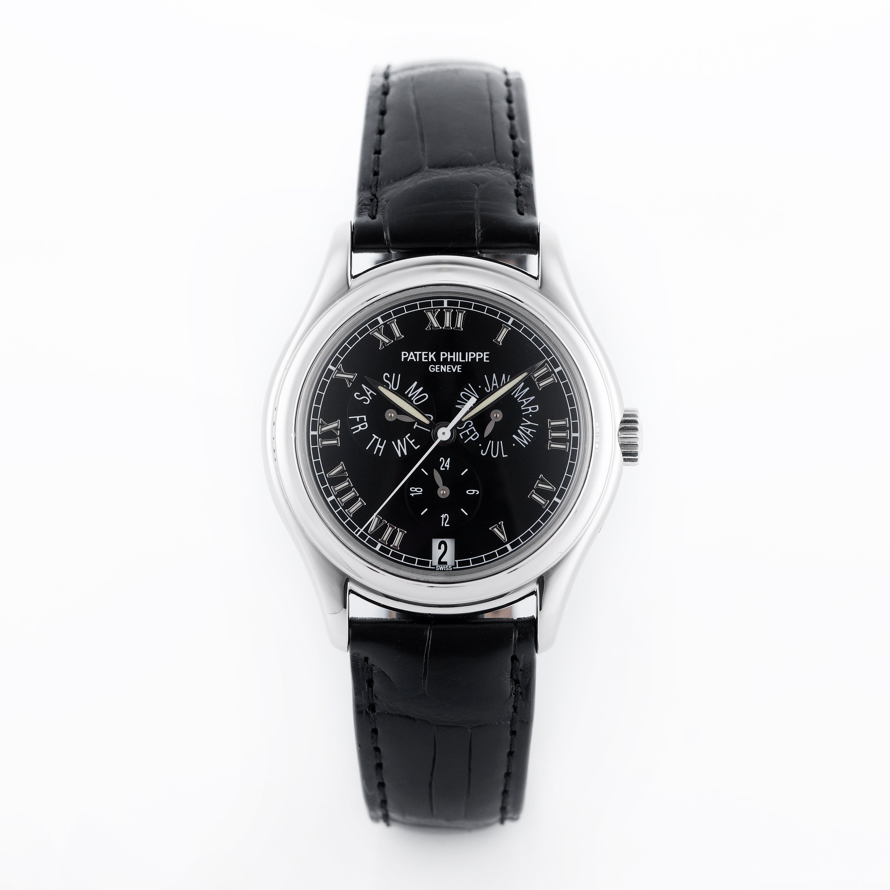 Patek Philippe Annual Calendar REF. 5035 Platinum Black Dial Watch Collectors