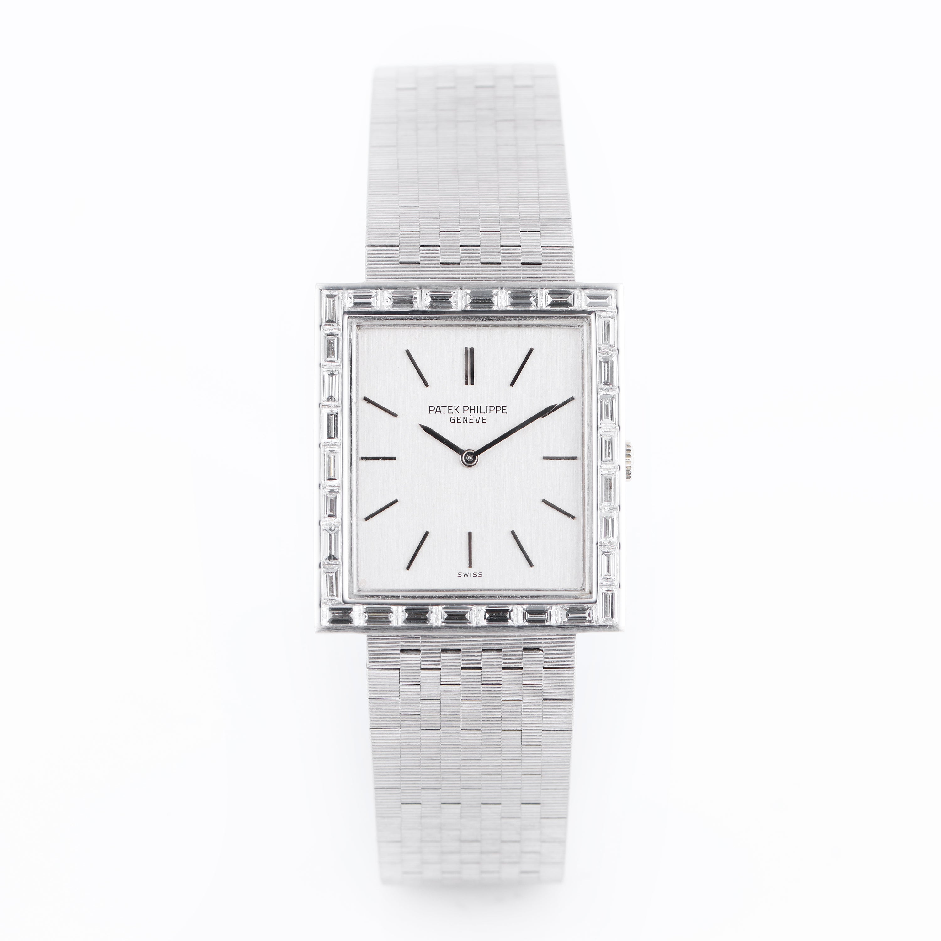 Patek Philippe Vintage Watch | REF. 3540-2 | 18k White Gold | 25.7MM | Diamond Bezel