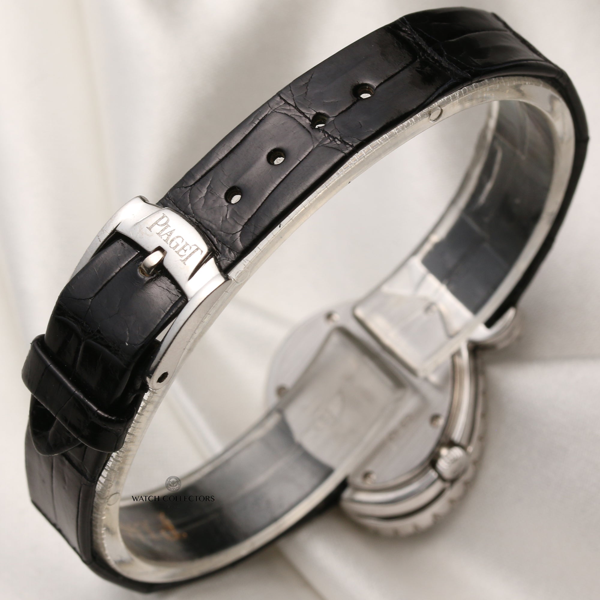 Piaget 18K White Gold Diamond Bezel MOP Dial Second Hand Watch Collectors 6