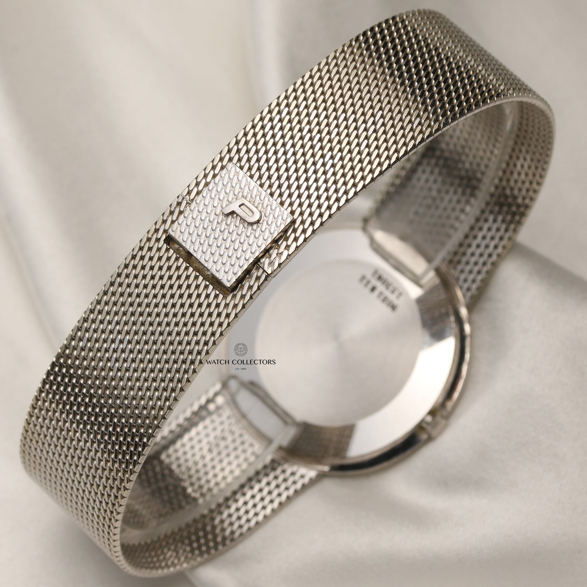 Piaget 18K White Gold Lapis Lazuli Dial Second Hand Watch Collectors 5