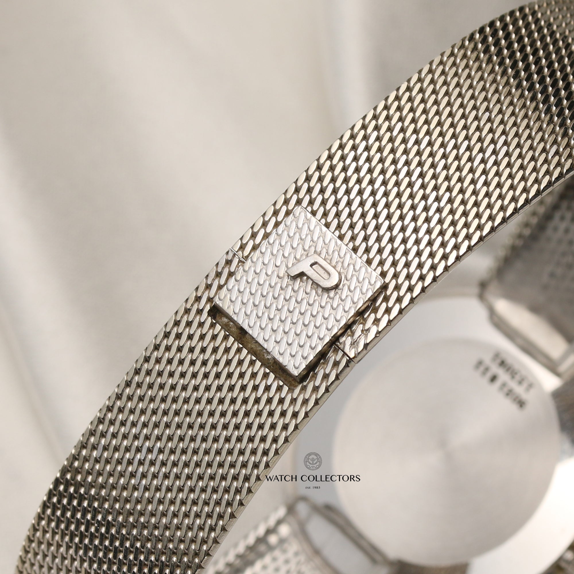 Piaget 18K White Gold Lapis Lazuli Dial Second Hand Watch Collectors 6