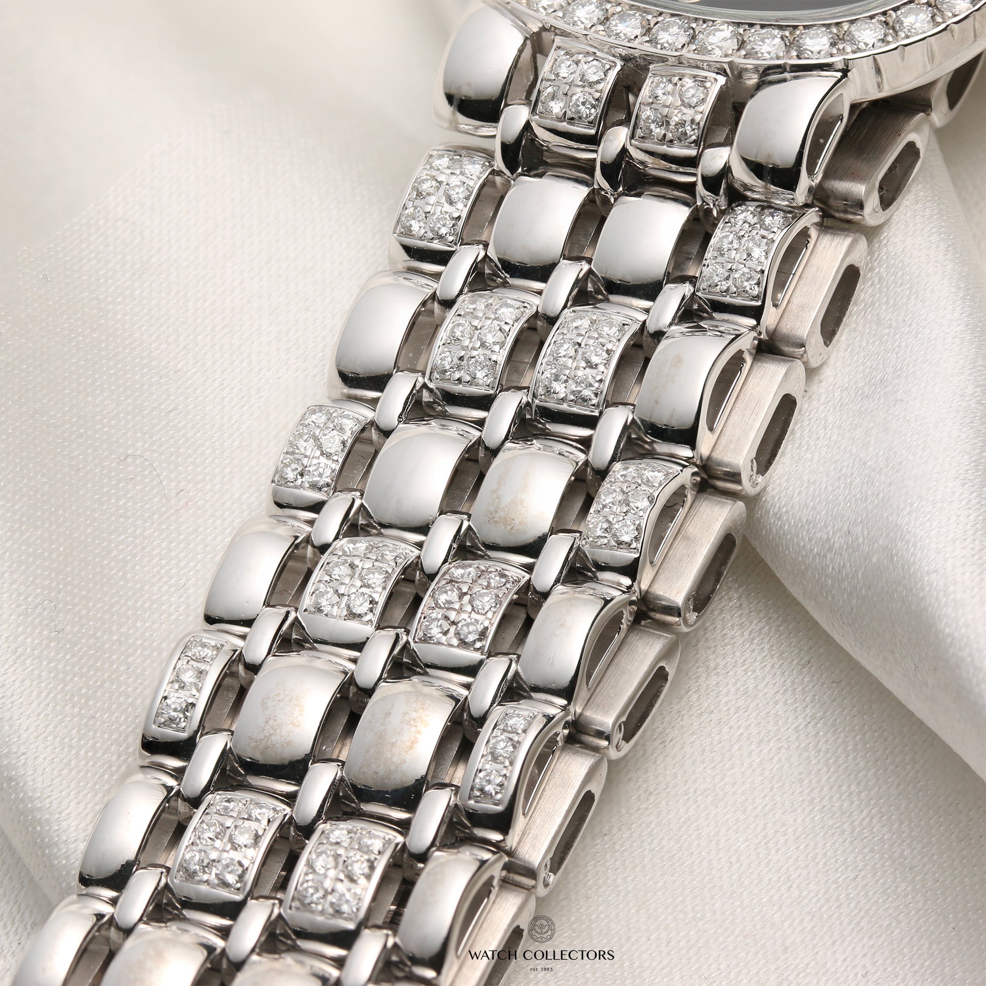 Piaget 18K White Gold Opal Diamond Dial & Bezel Second Hand Watch Collectors 10