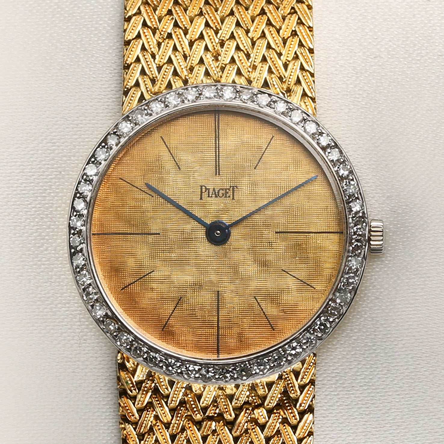 Piaget 18K Yellow Gold Diamond Second Hand Watch Collectors 2