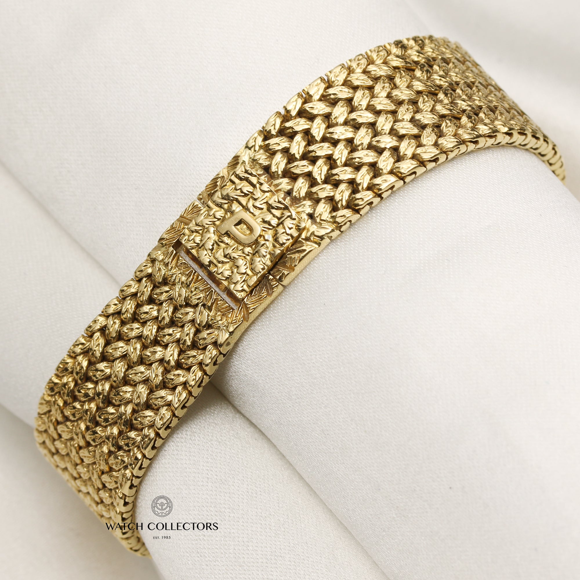 Piaget 18K Yellow Gold Onyx Dial Second Hand Watch Collectors 6