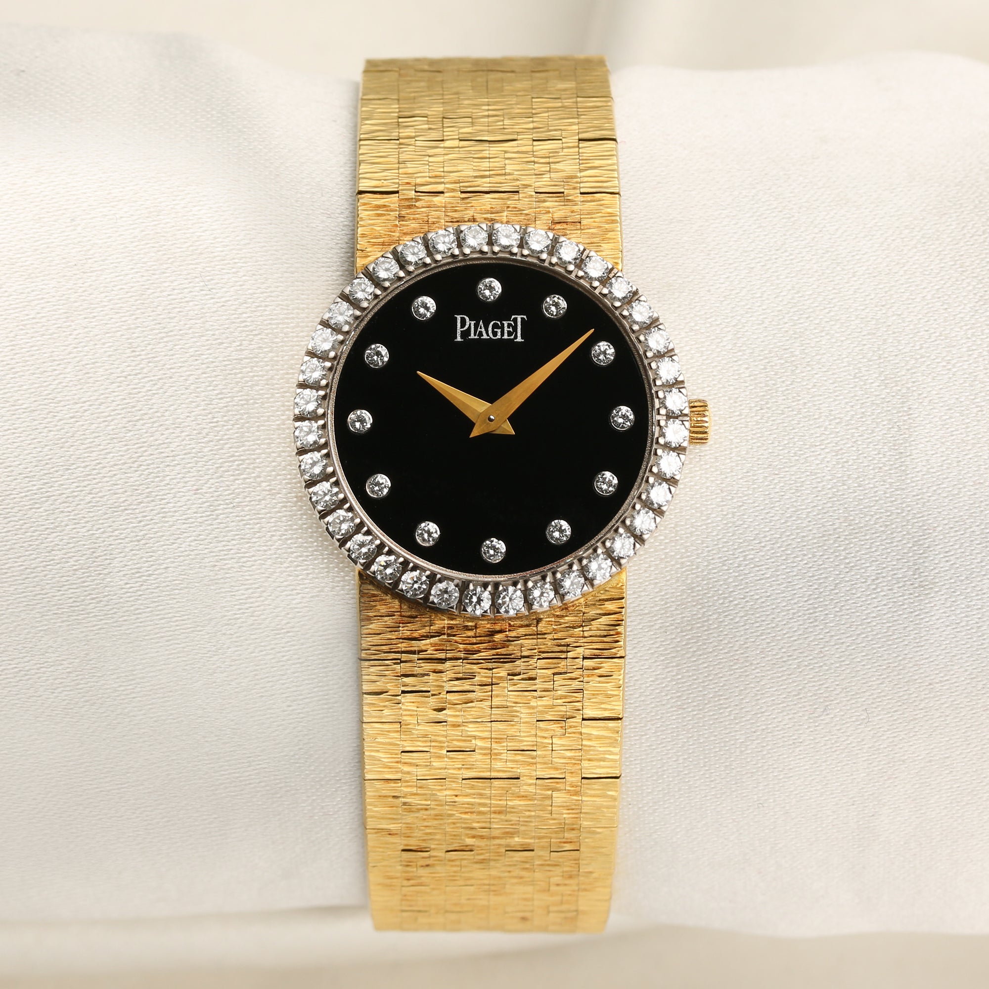 Piaget Wristwatch 8706 A6 Diamond Bezel Dial 18k Yellow G