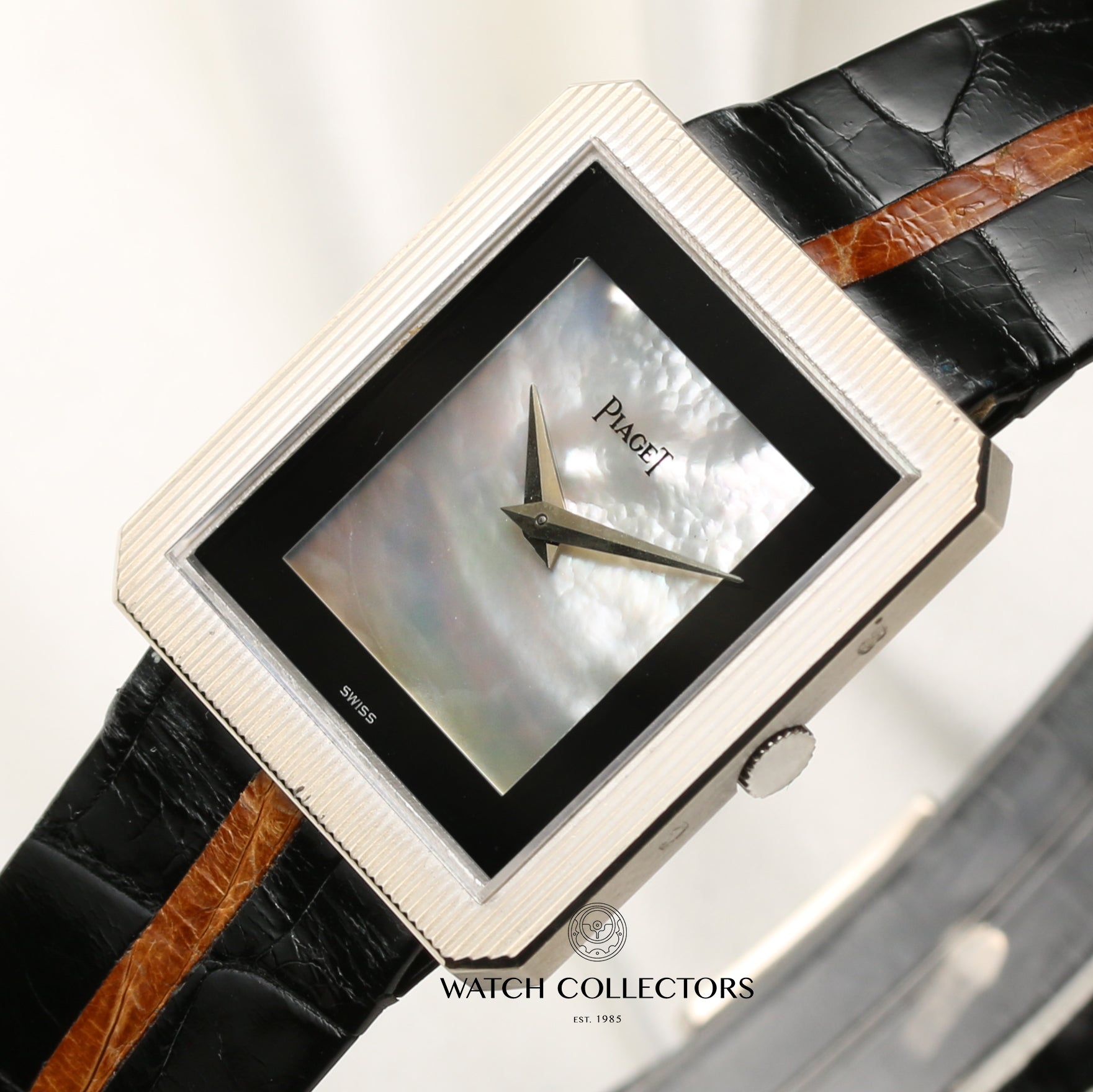 Piaget MOP 18K White Gold Second Hand Watch Collectors 4