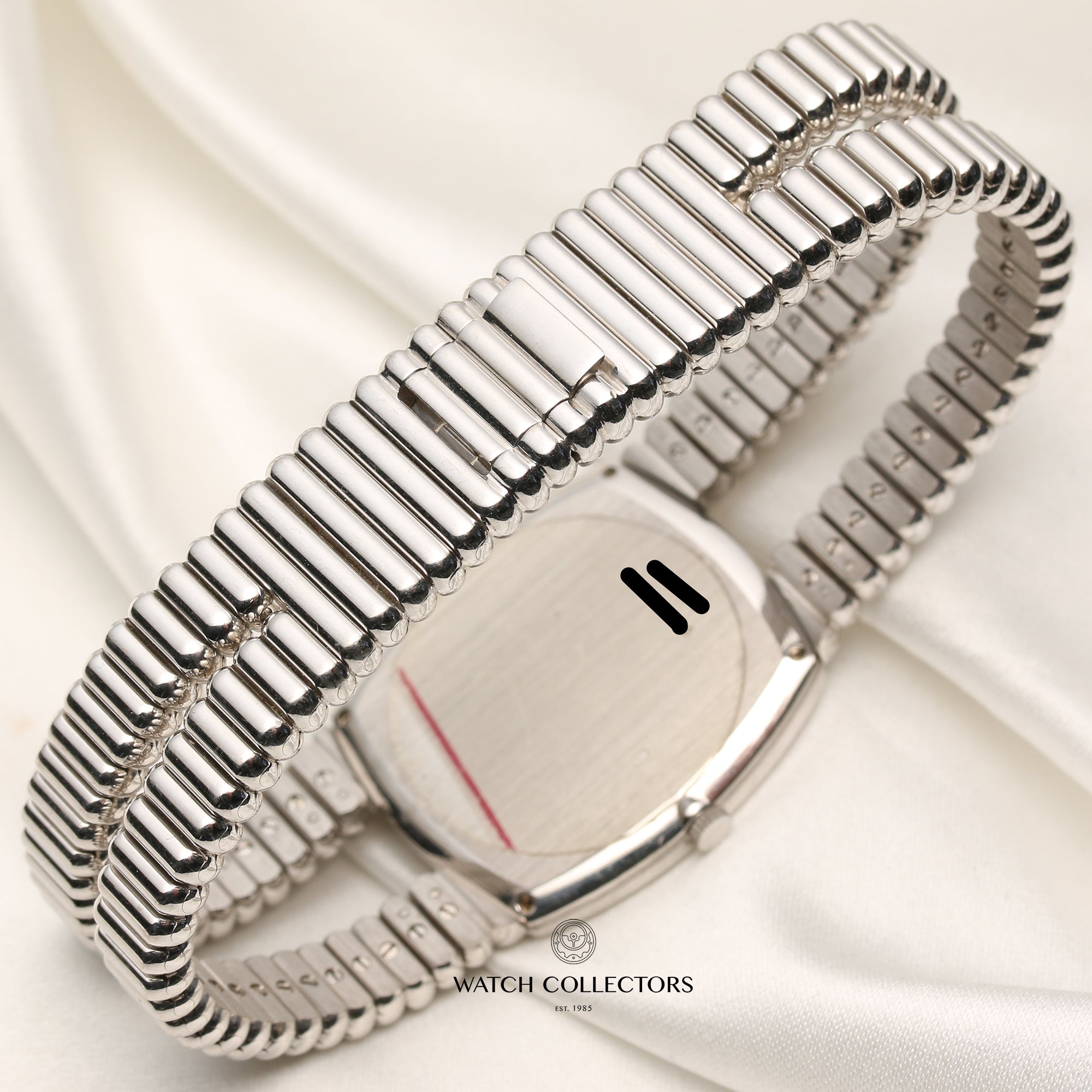 Piaget Malachite 18K White Gold Second Hand Watch Collectors 8