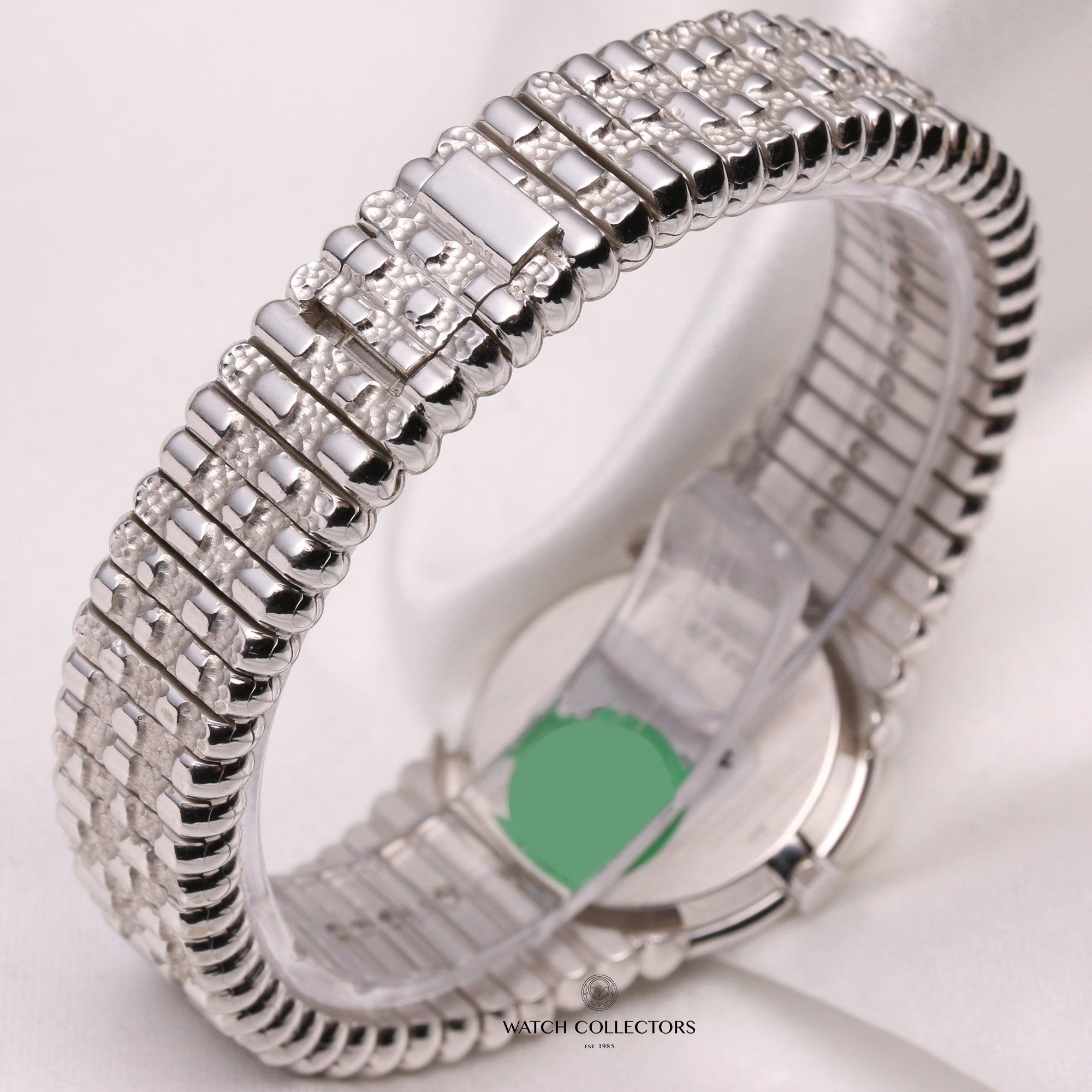 Piaget-Pave-Diamond-Dial-18K-White-Gold-Second-Hand-Watch-Collectors-5