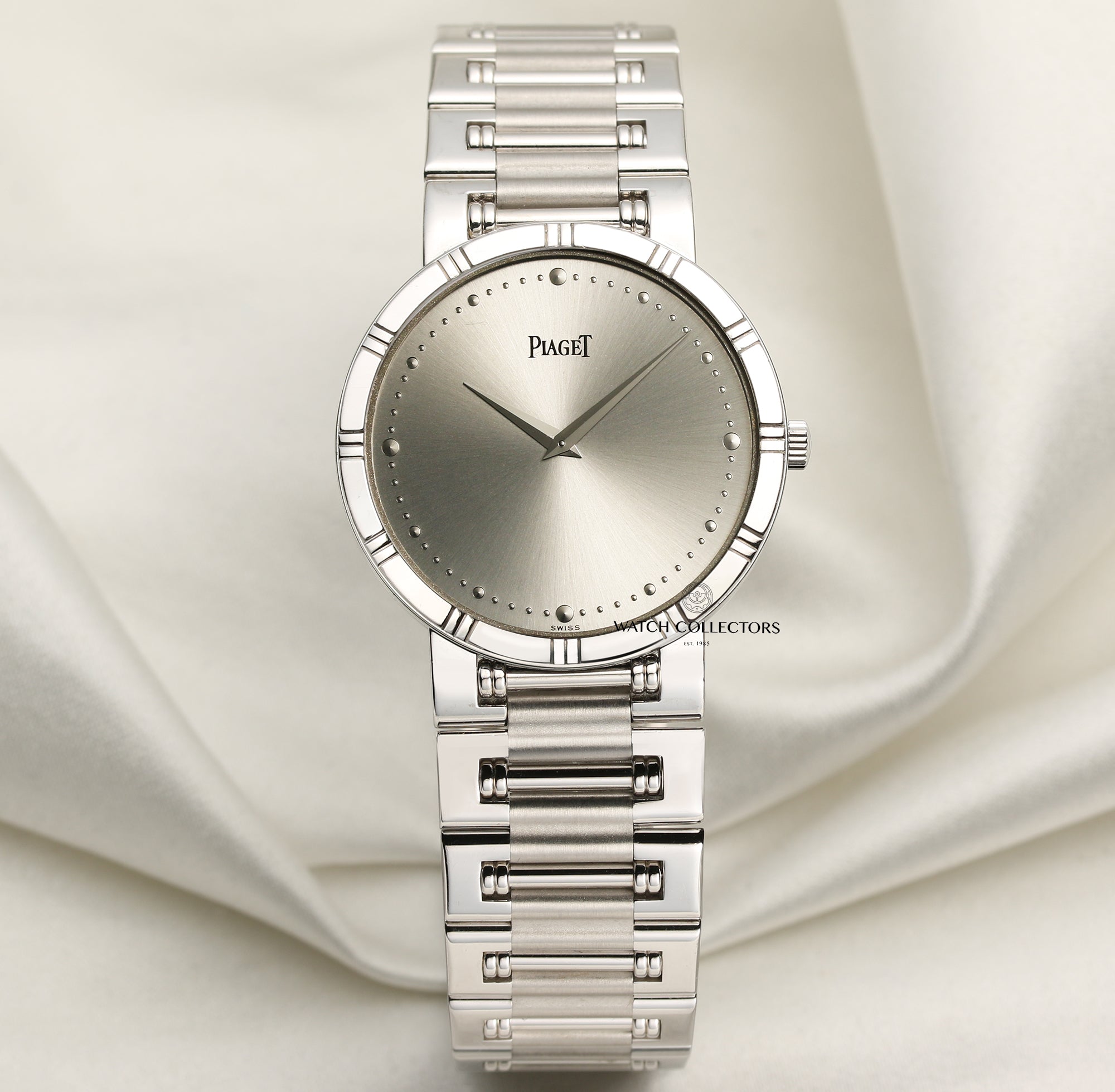 Piaget Polo 18K White Gold Second Hand Watch Collectors 1