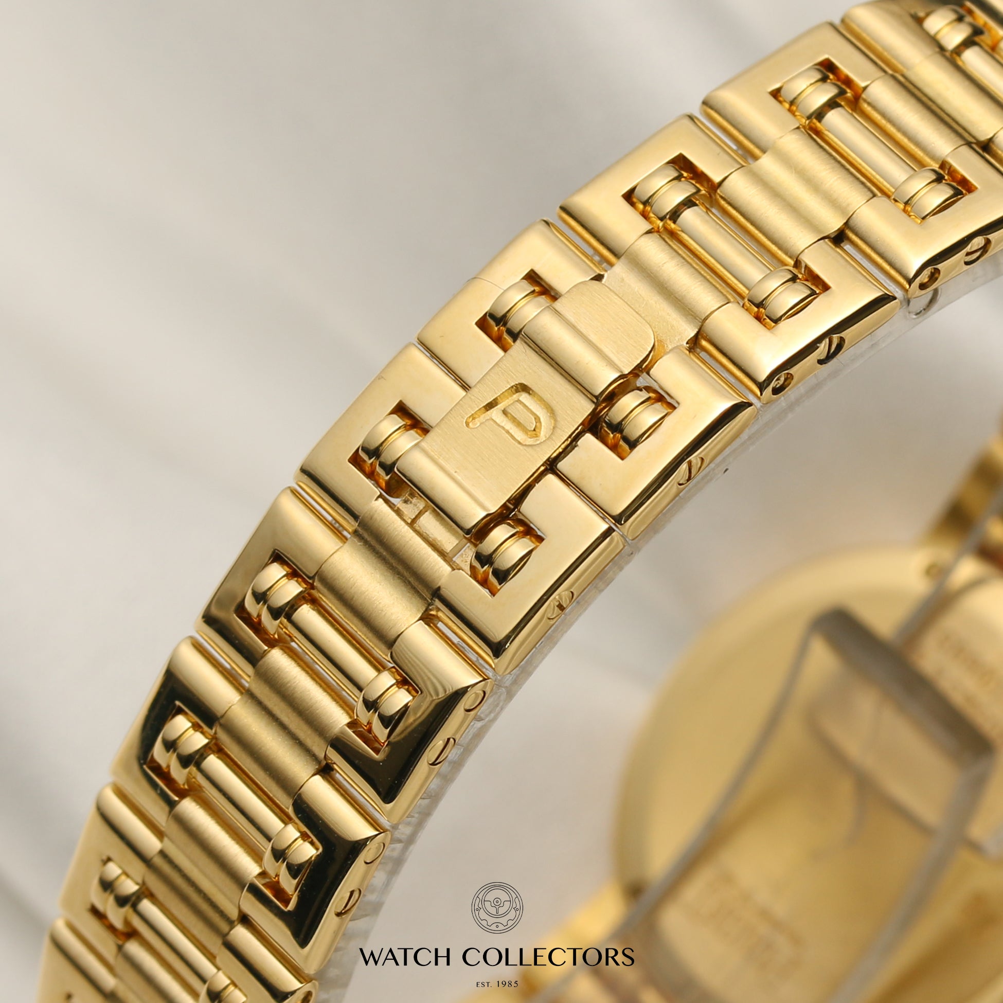 Piaget Polo 18K Yellow Gold Champagne Diamond Dial Second Hand Watch Collectors 9