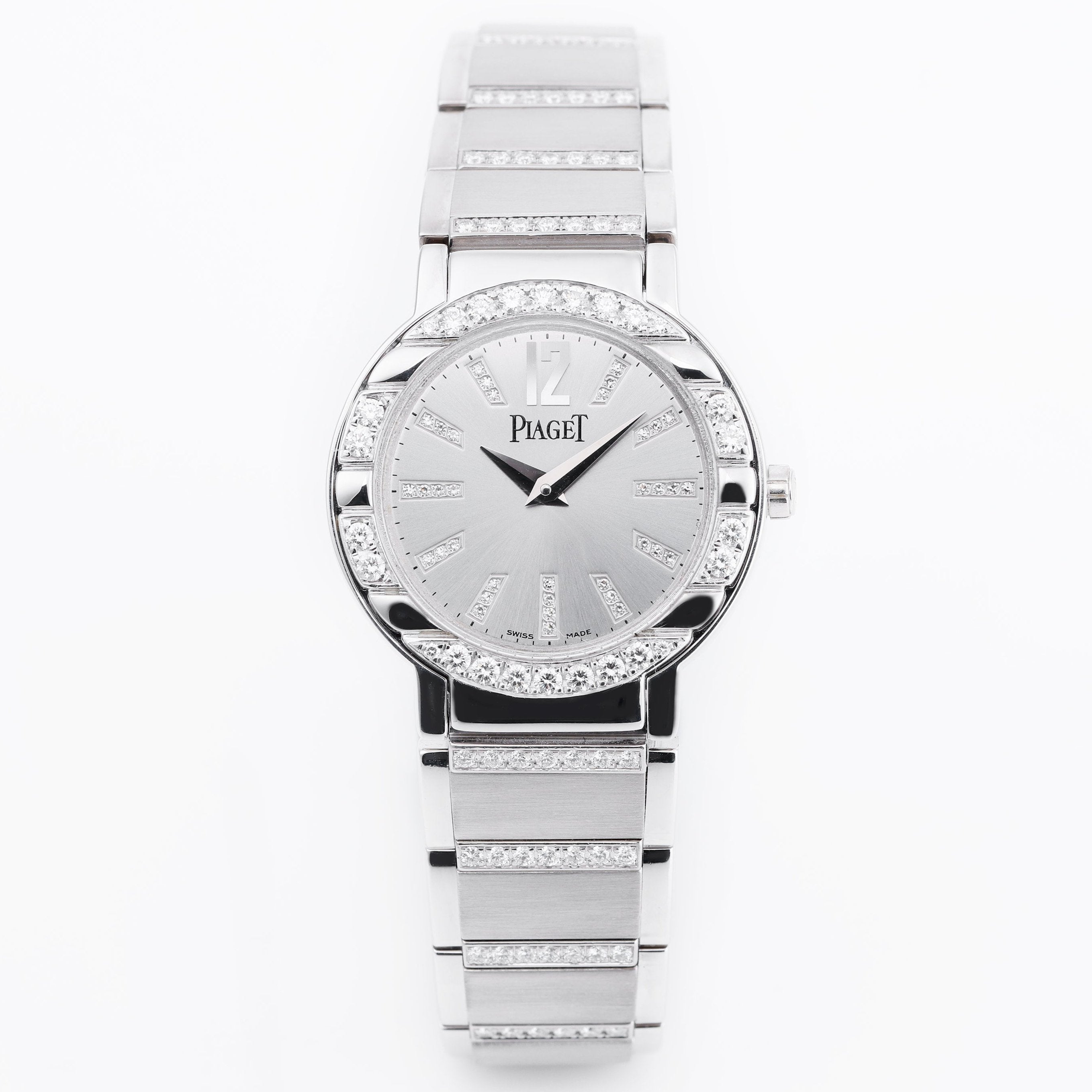 Piaget Polo Ladies Wristwatch | REF. 27501 | 18k White Gold | Diamond Dial, Bezel and Bracelet