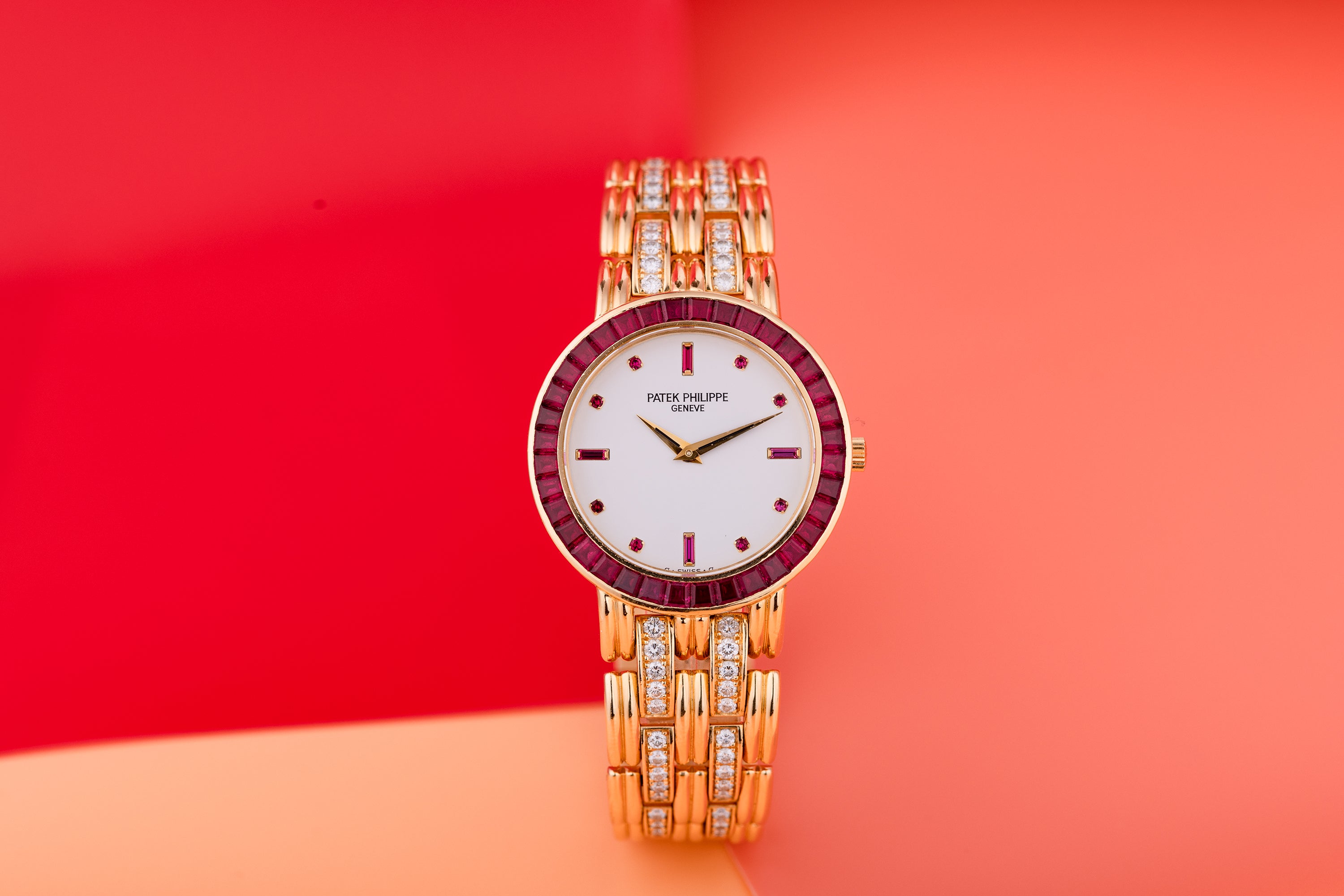 Rare Patek Philippe | REF. 5018/012 | Rubies & Diamonds | 18k Yellow Gold