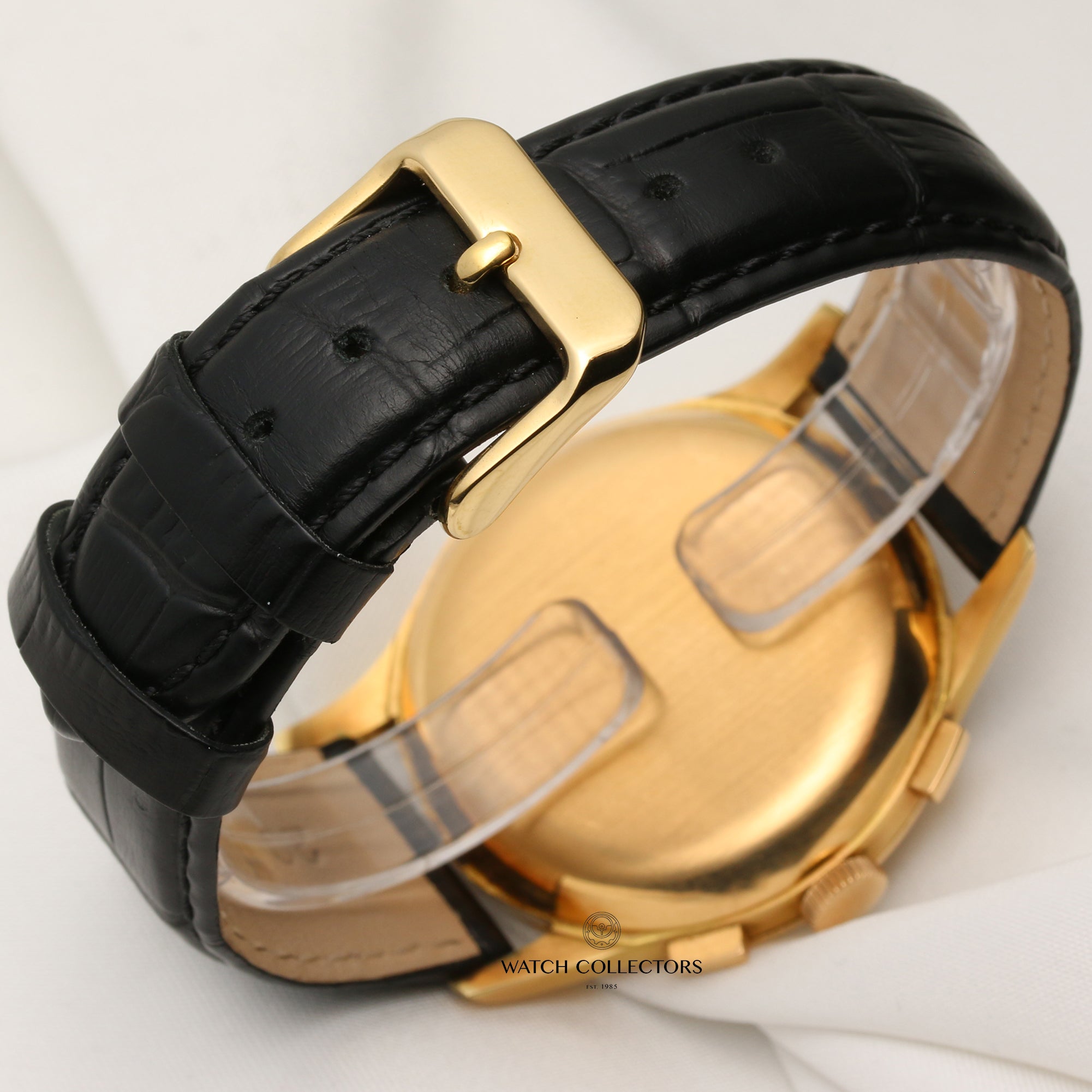 Record-18K-Yellow-Gold-Moonphase-Chronograph-Second-Hand-Watch-Collectors-5