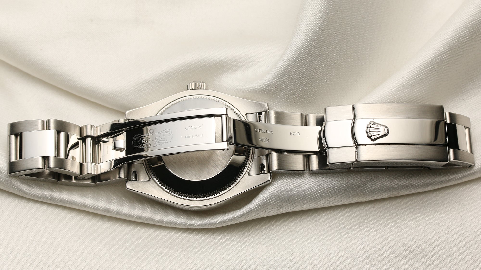 Roelx Midsize DateJust Stainless Steel Diamond Dial Second Hand Watch Collectors 6