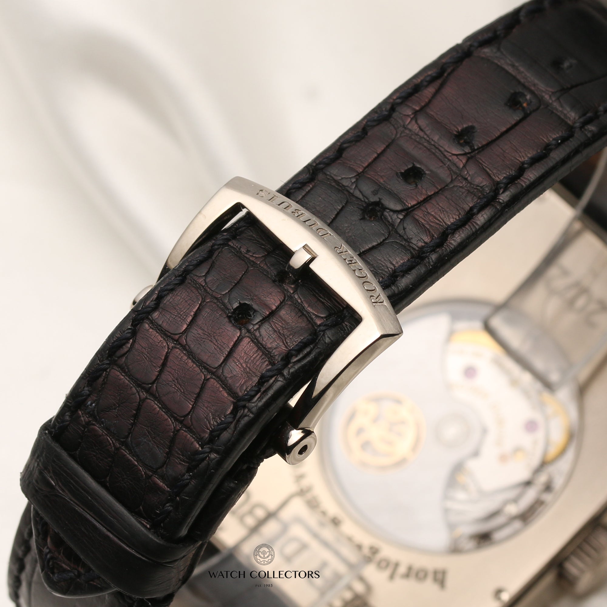 Roger Dubuis Too Much 18K White Gold Salmon Dial Second Hand Watch Collectors 8