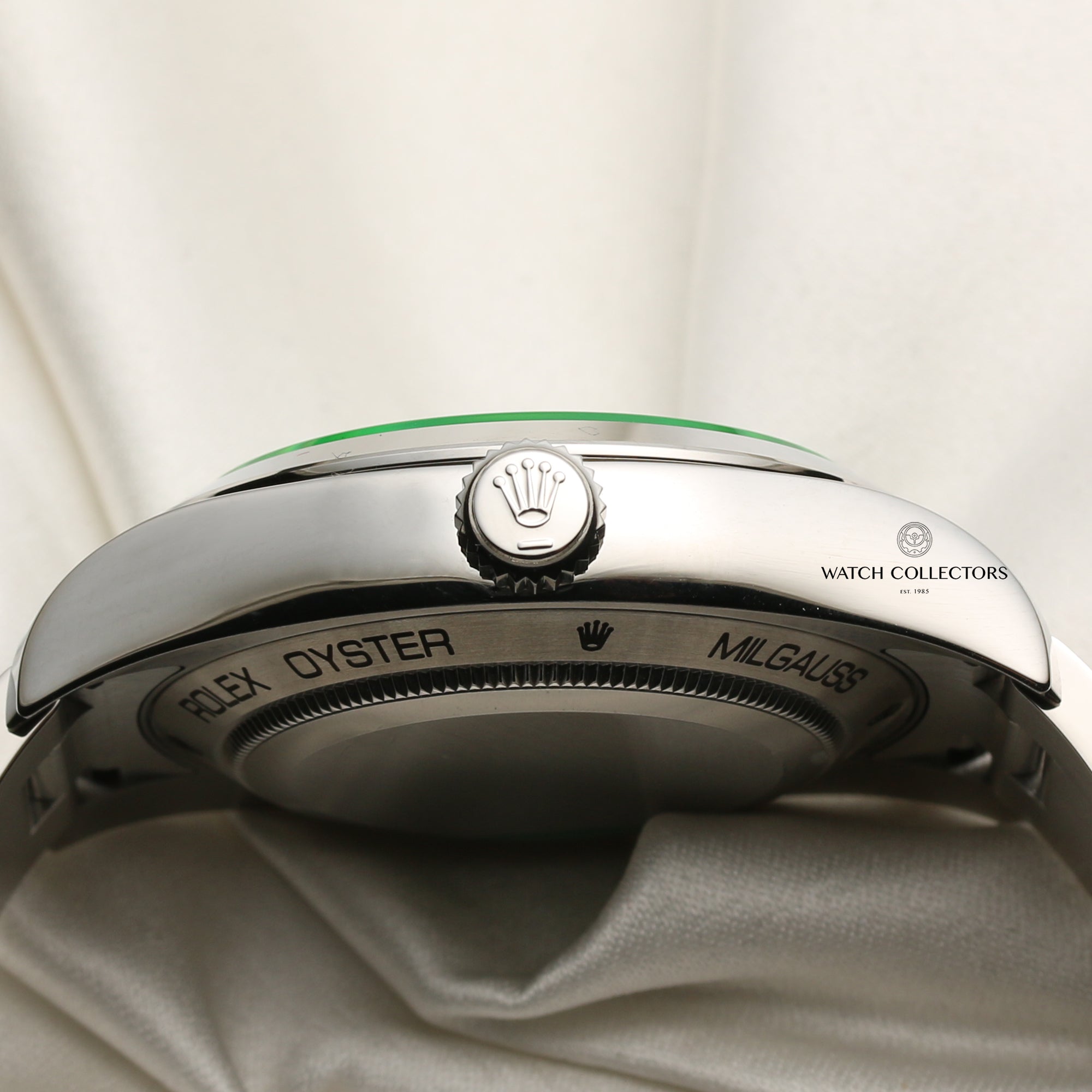 Rolex 116400GV Milgauss Stainless Steel Blue Dial Second Hand Watch Collectors 6