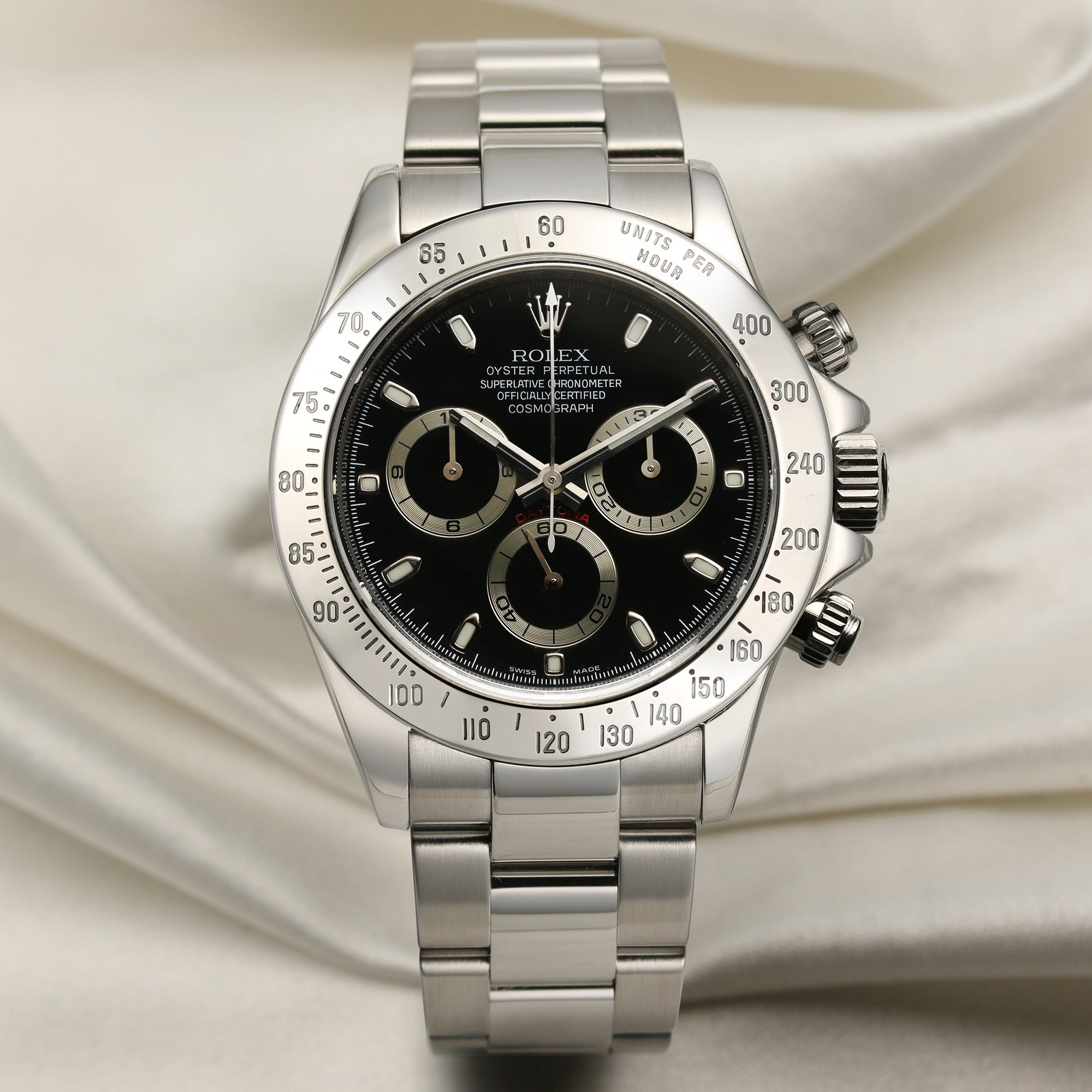 Rolex-116520-Daytona-Stainless-Steel-Second-Hand-Watch-Collectors-1