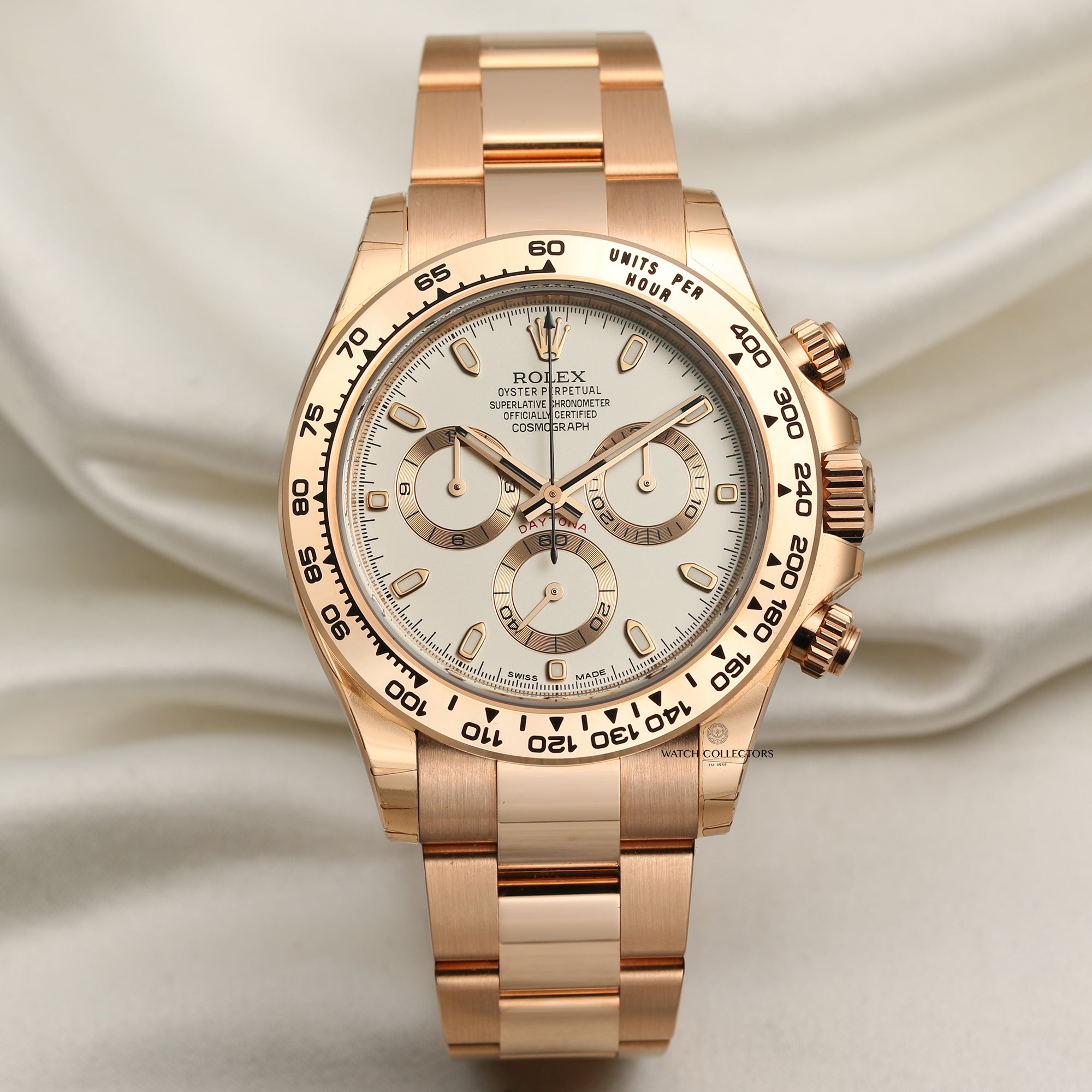 Rolex 18K Rose Gold Daytona Second Hand Watch Collectors 1