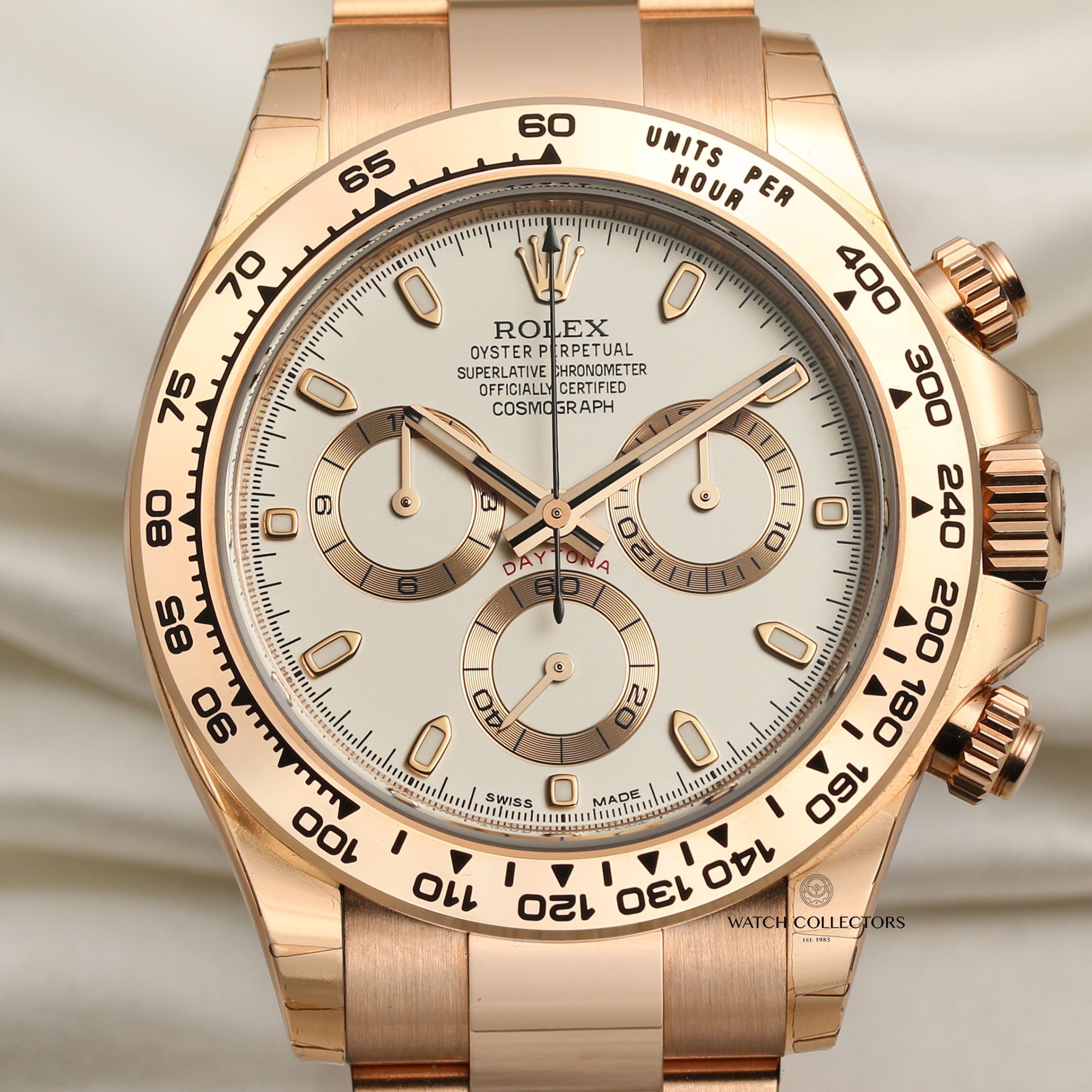 Rolex 18K Rose Gold Daytona Second Hand Watch Collectors 2